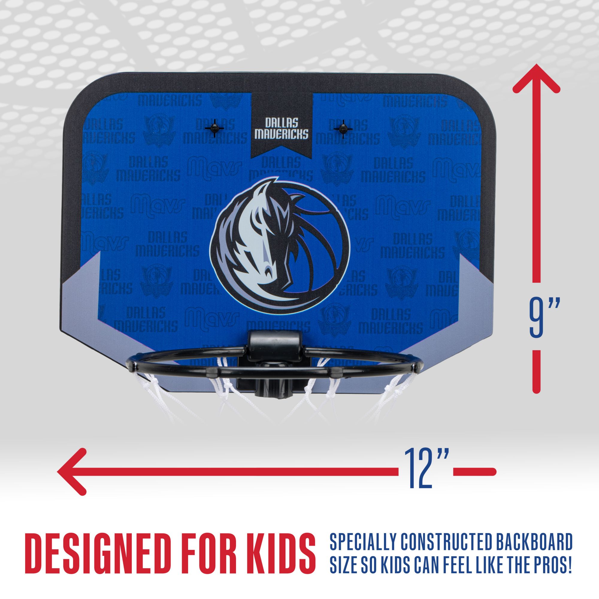Franklin Unisex Dallas Mavericks Over The Door Mini Basketball Hoop and Ball Set product image