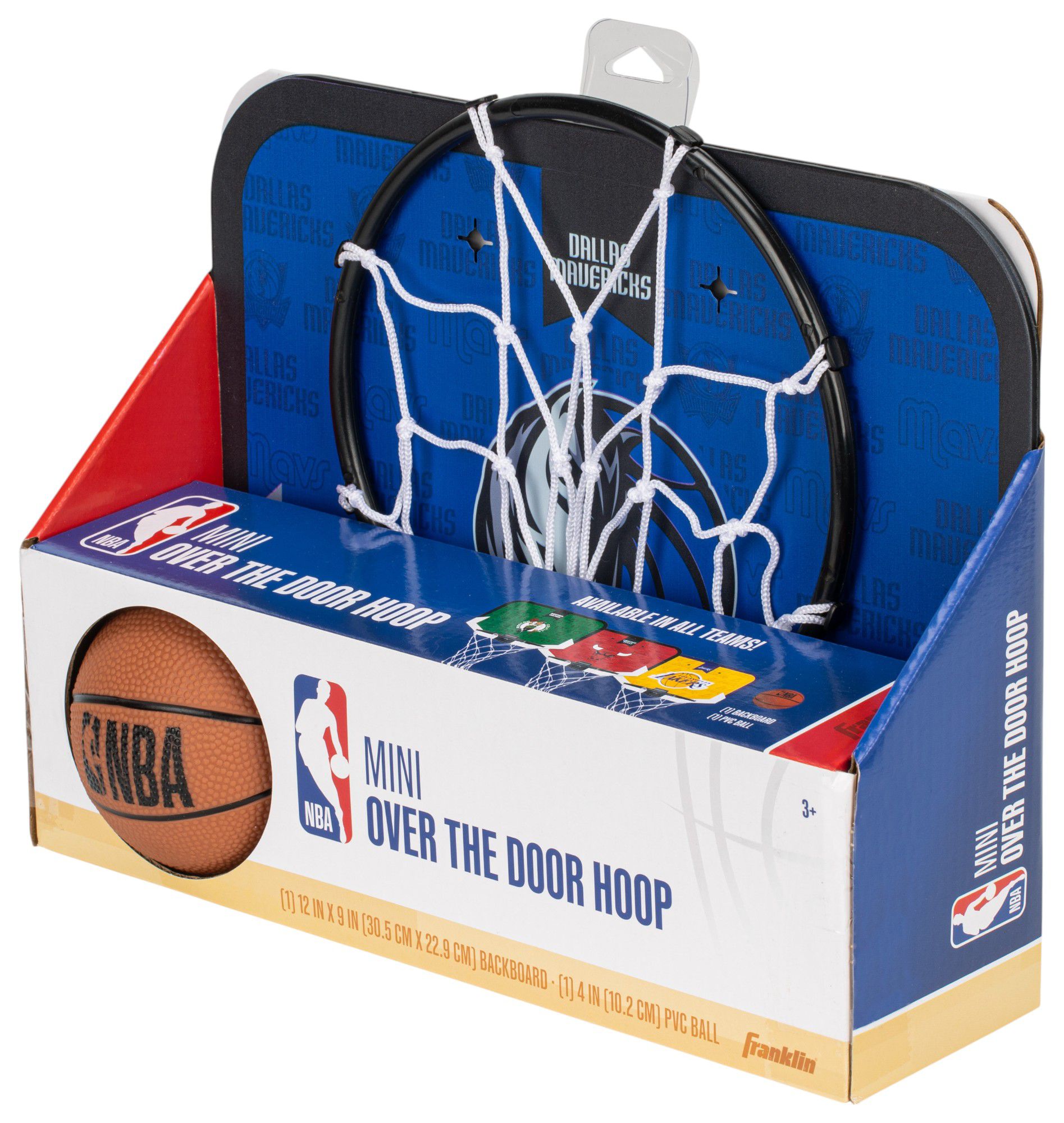 Franklin Unisex Dallas Mavericks Over The Door Mini Basketball Hoop and Ball Set product image