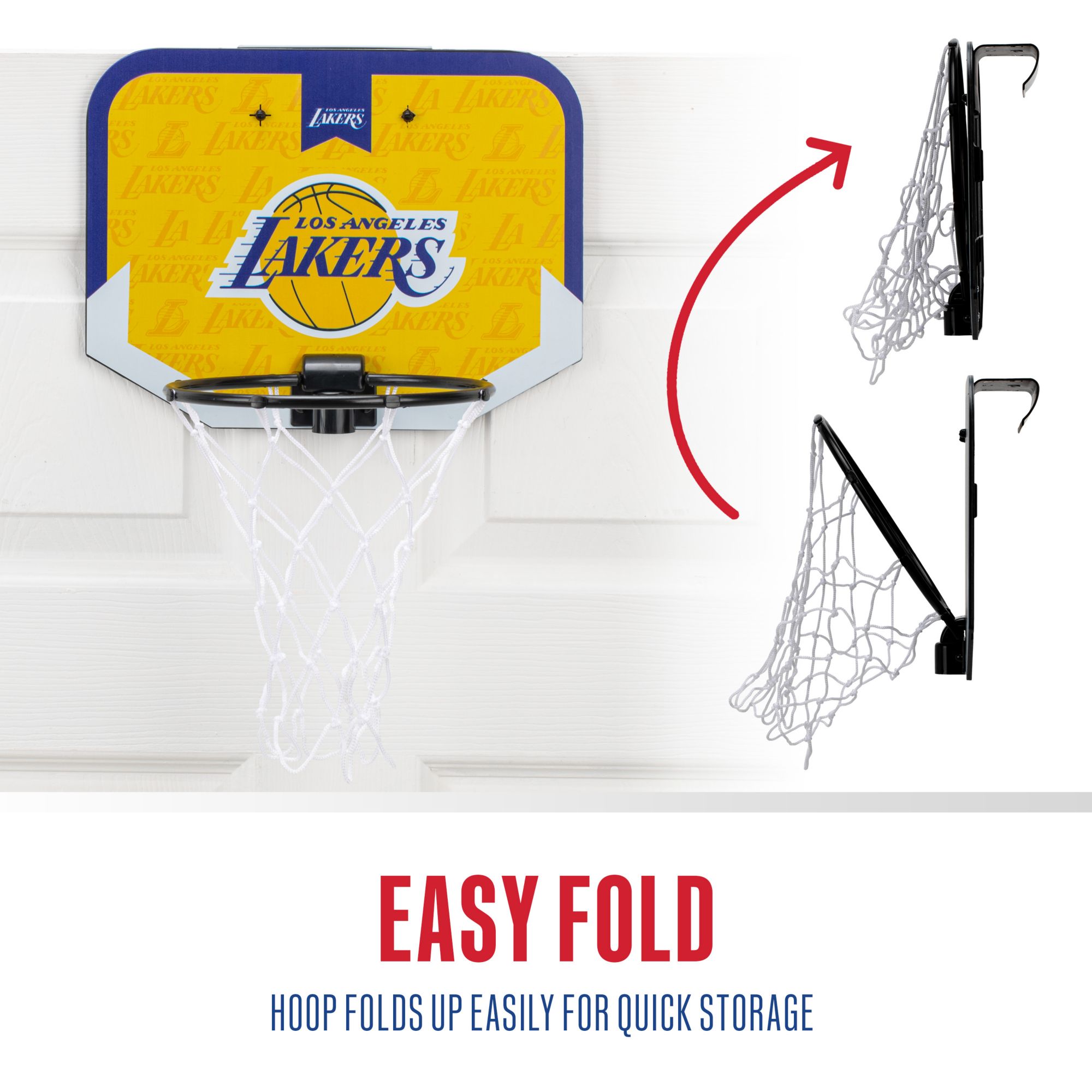 Franklin Unisex Los Angeles Lakers Over The Door Mini Basketball Hoop and Ball Set product image
