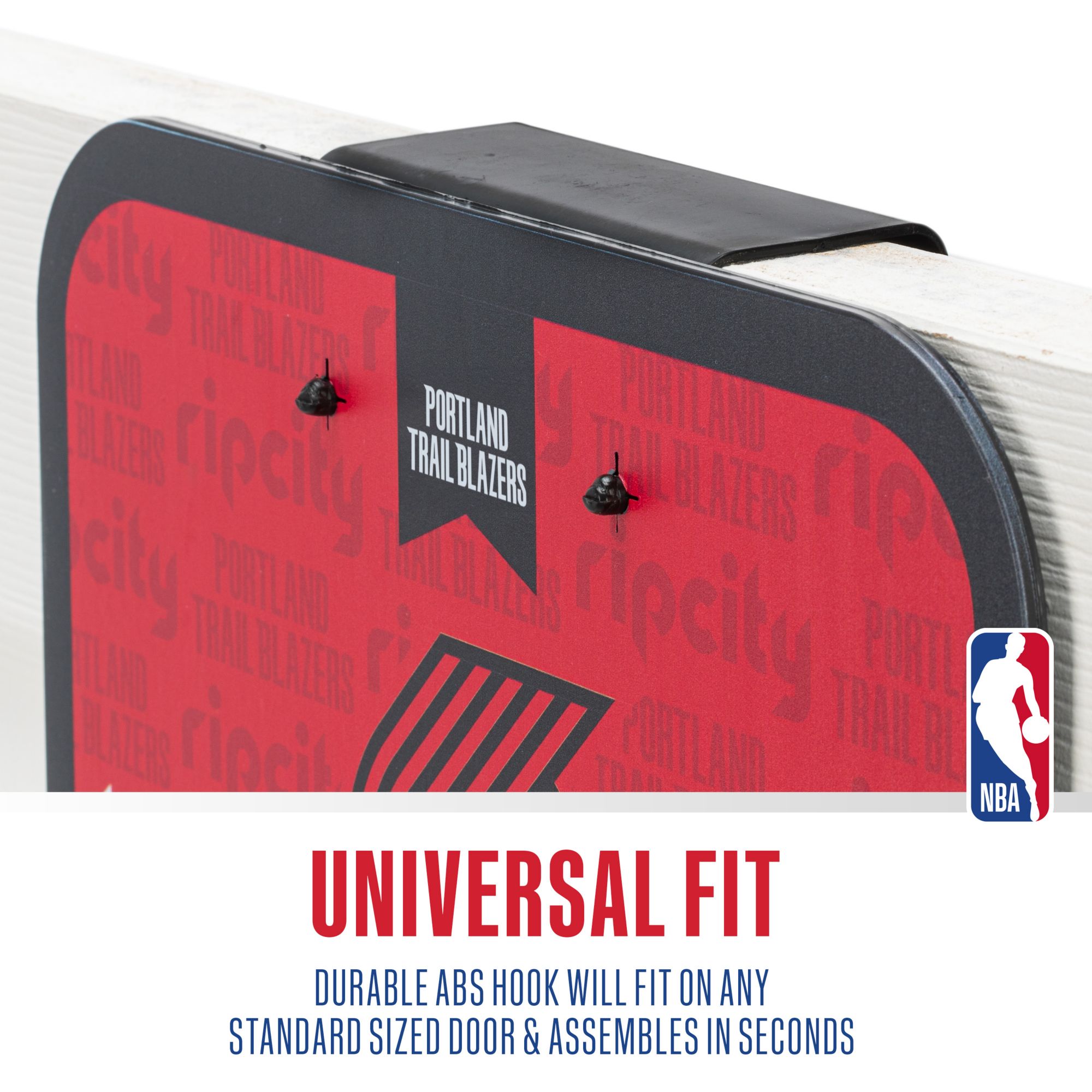 Franklin Unisex Portland Trail Blazers Over The Door Mini Basketball Hoop and Ball Set product image