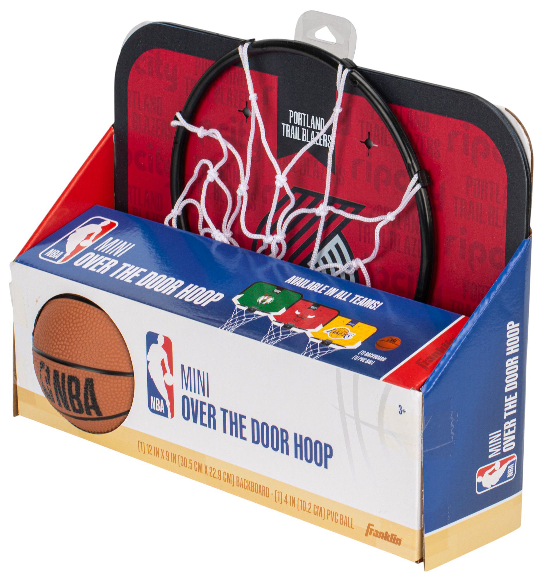 Franklin Unisex Portland Trail Blazers Over The Door Mini Basketball Hoop and Ball Set product image