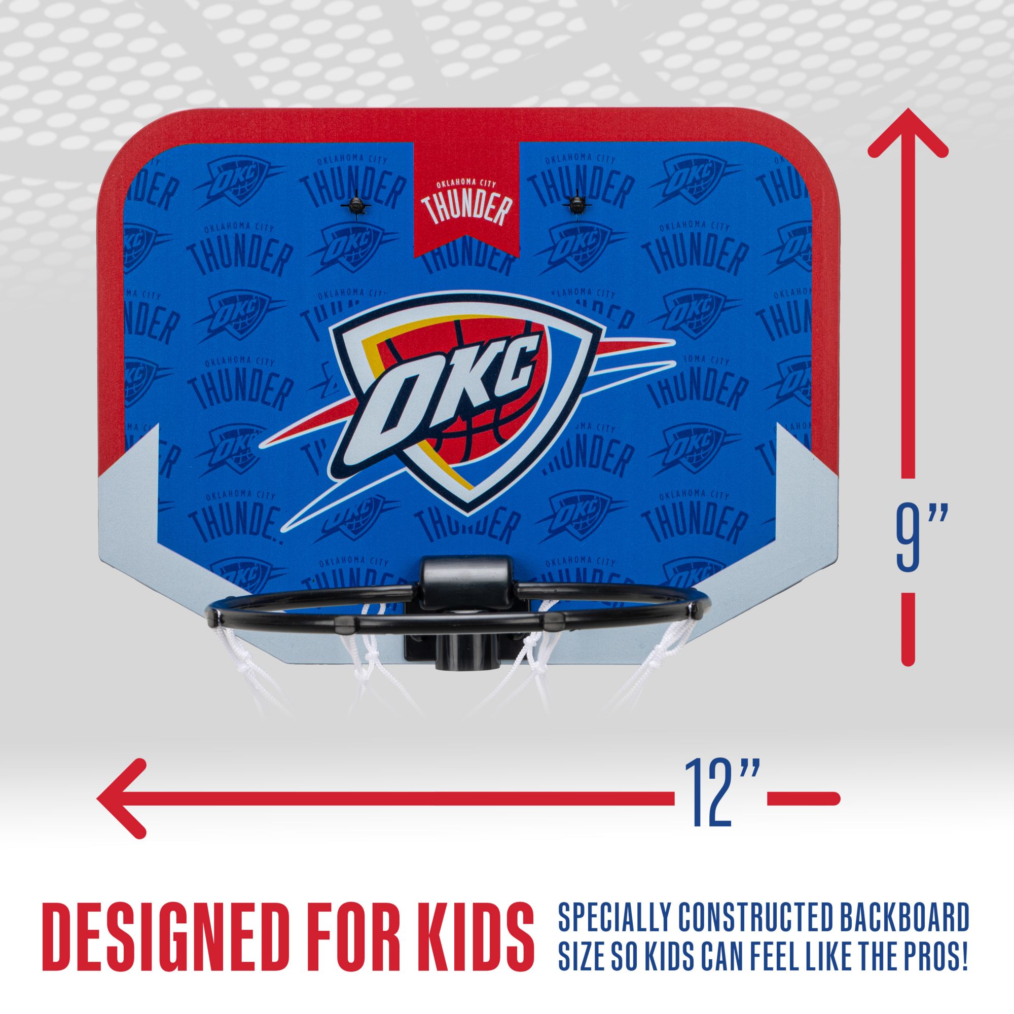 Franklin Unisex Oklahoma City Thunder Over The Door Mini Basketball Hoop and Ball Set product image