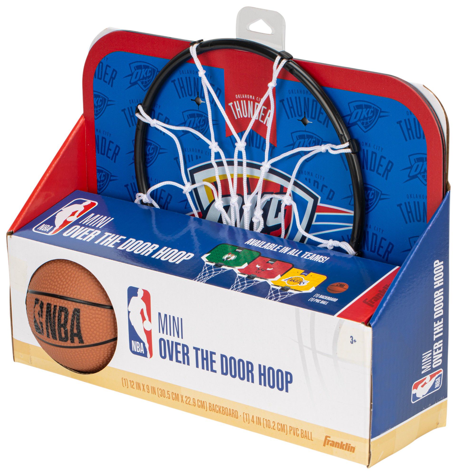 Franklin Unisex Oklahoma City Thunder Over The Door Mini Basketball Hoop and Ball Set product image