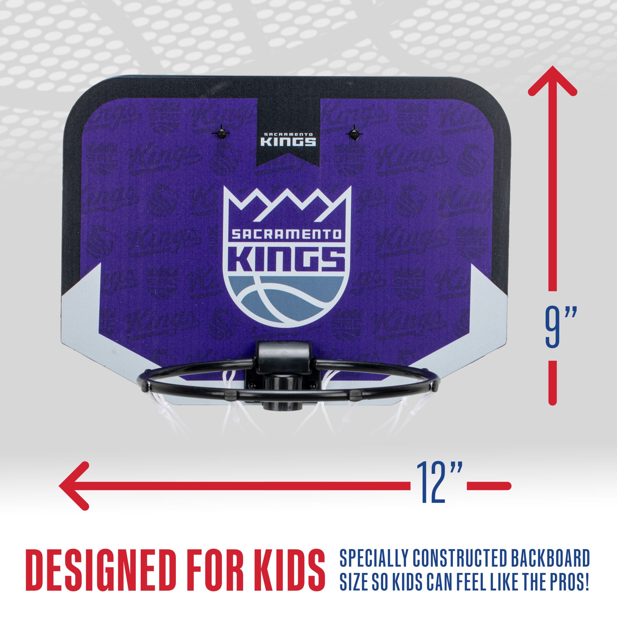 Franklin Unisex Sacramento Kings Over The Door Mini Basketball Hoop and Ball Set product image