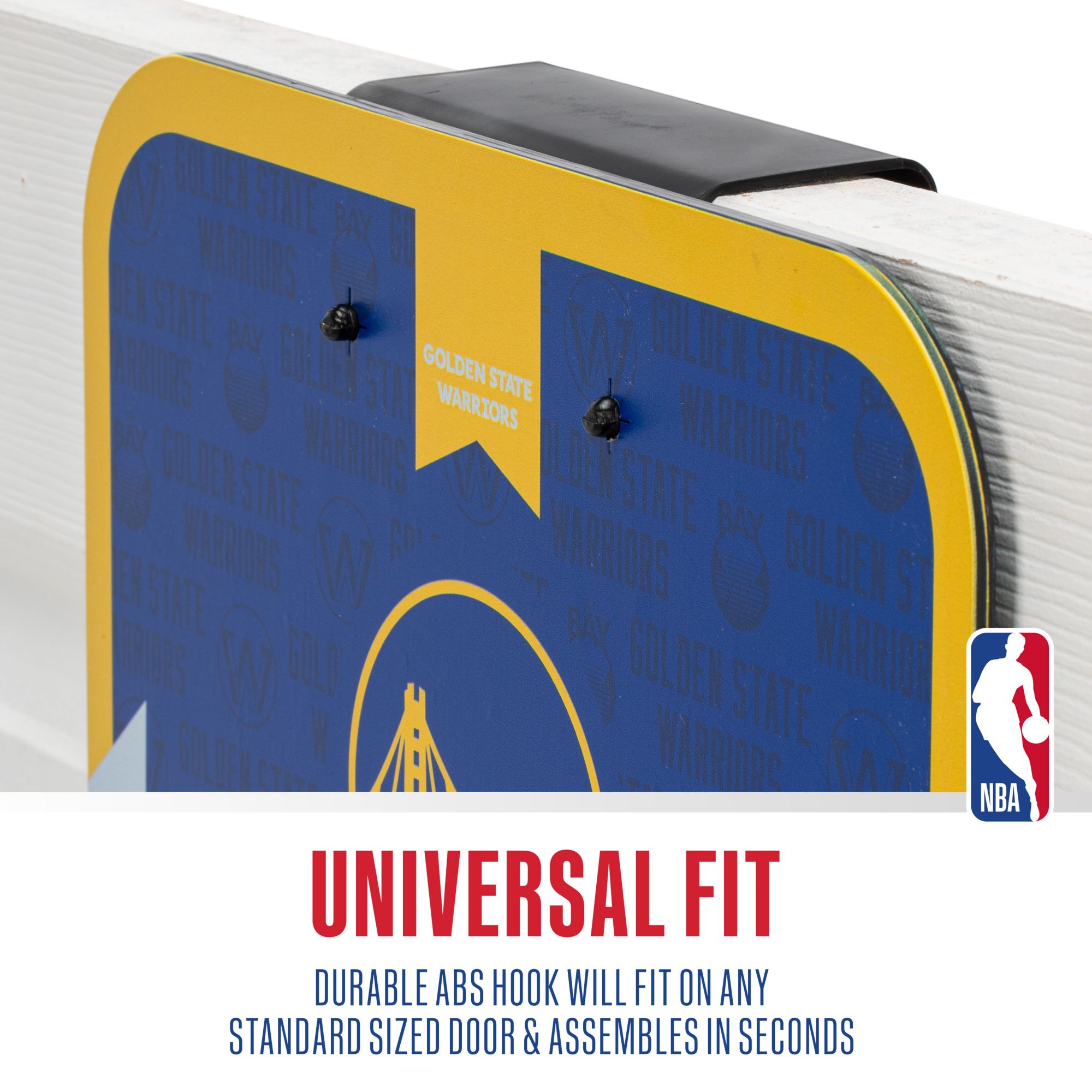 Franklin Unisex Golden State Warriors Over The Door Mini Basketball Hoop and Ball Set product image