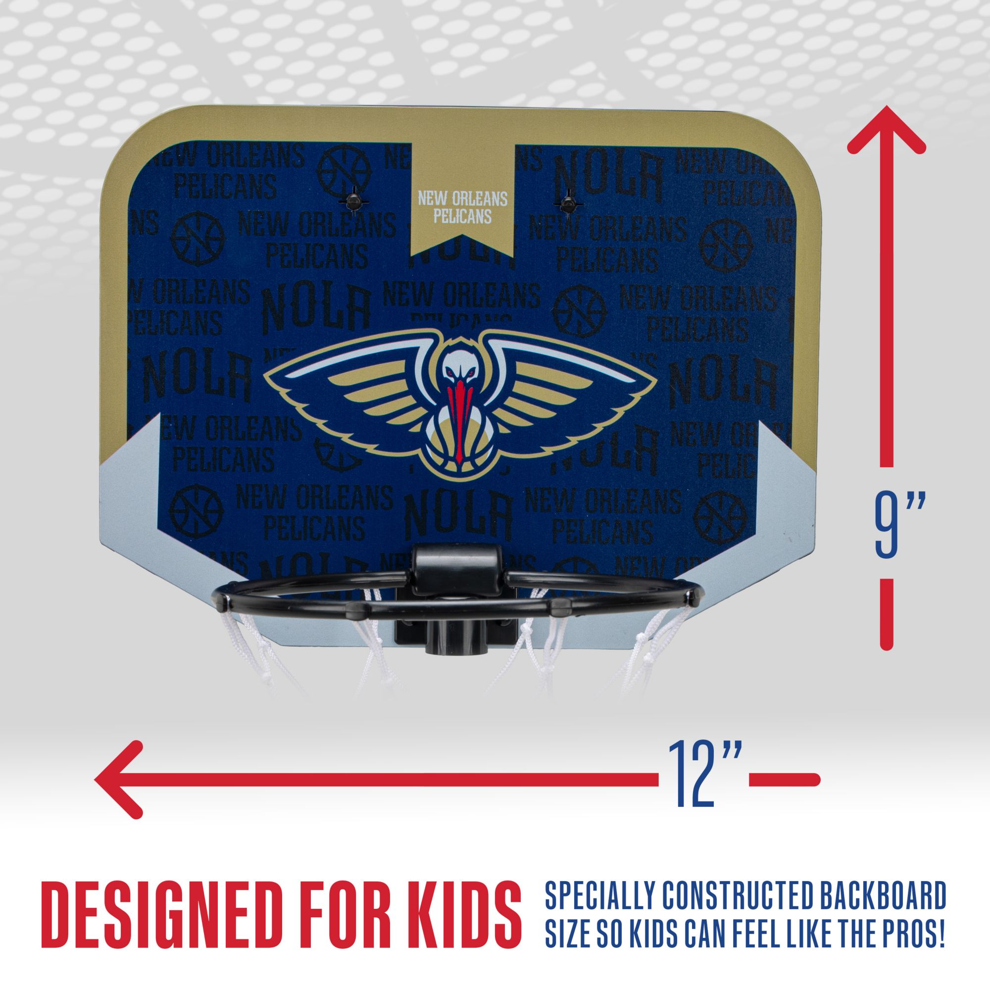 Franklin Unisex New Orleans Pelicans Over The Door Mini Basketball Hoop and Ball Set product image