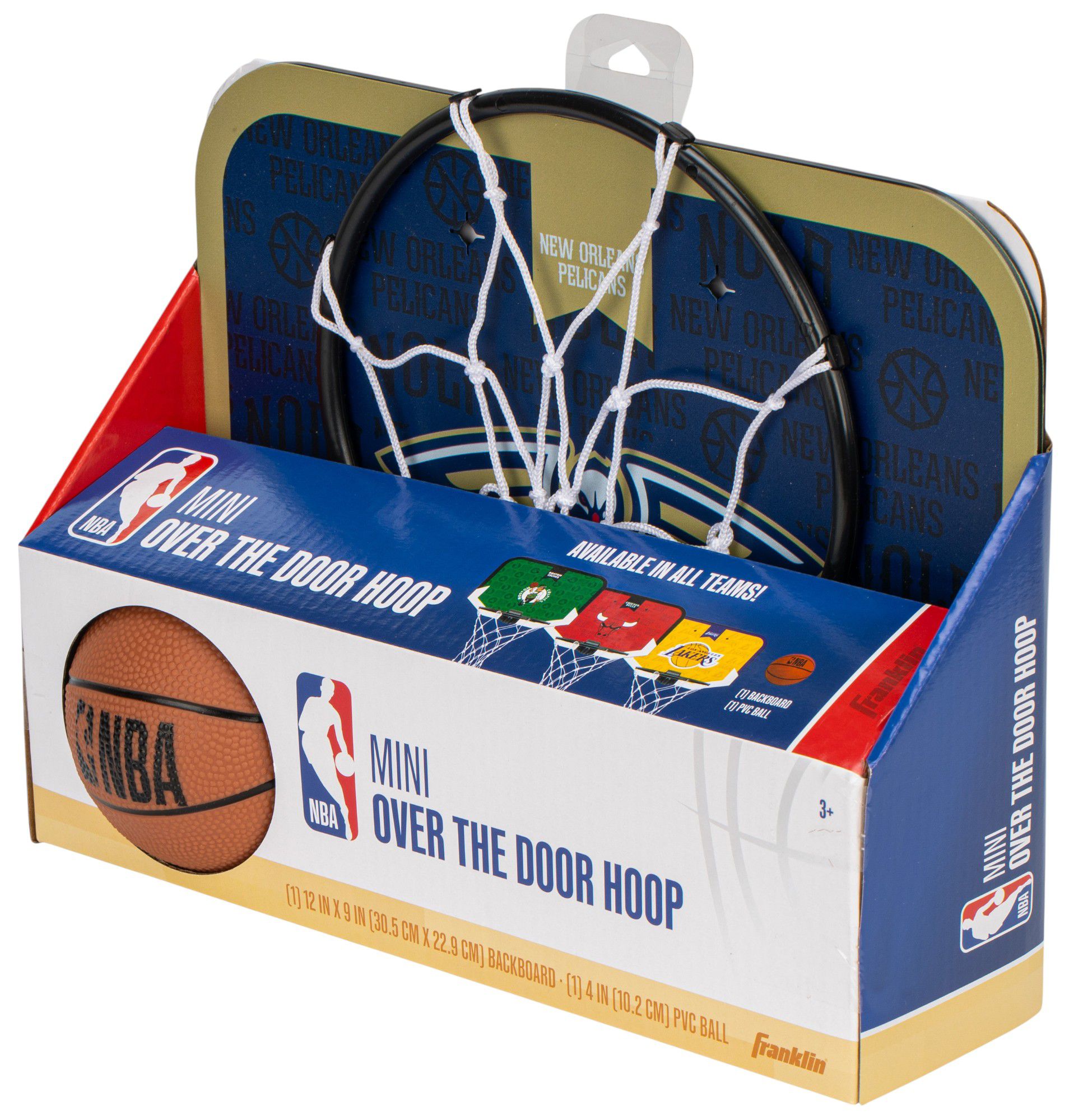 Franklin Unisex New Orleans Pelicans Over The Door Mini Basketball Hoop and Ball Set product image
