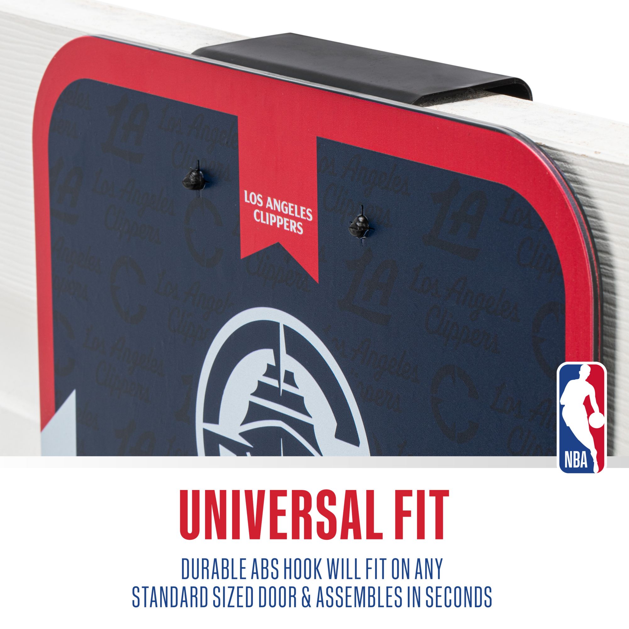 Franklin Unisex Los Angeles Clippers Over The Door Mini Basketball Hoop and Ball Set product image
