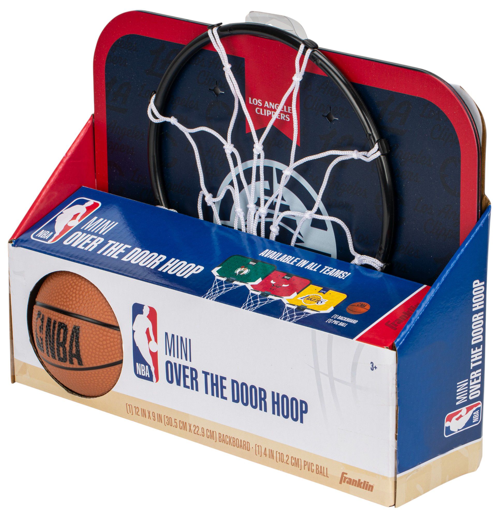 Franklin Unisex Los Angeles Clippers Over The Door Mini Basketball Hoop and Ball Set product image