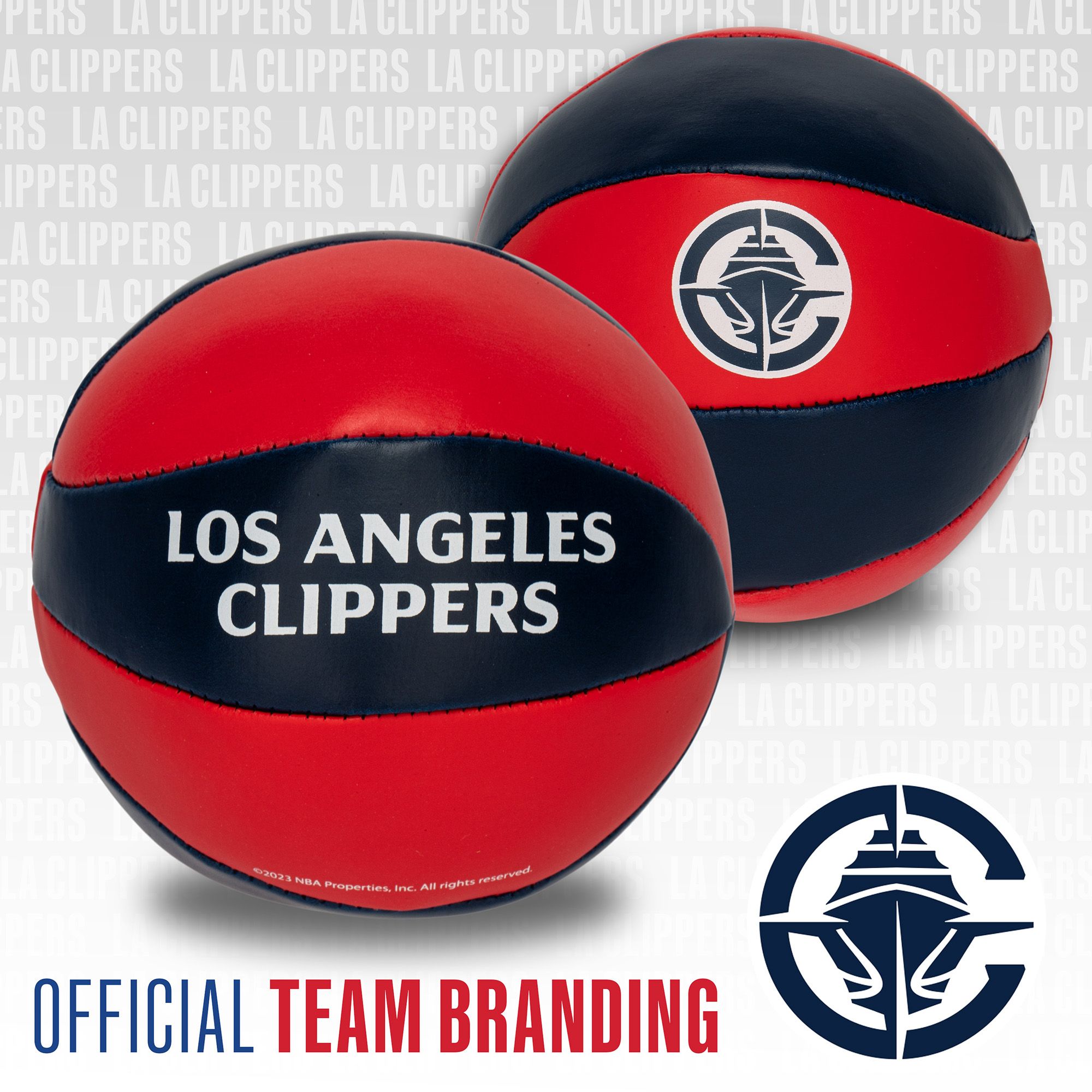 Franklin Adult Los Angeles Clippers 2-Pack 4-Inch Soft Sport Balls product image