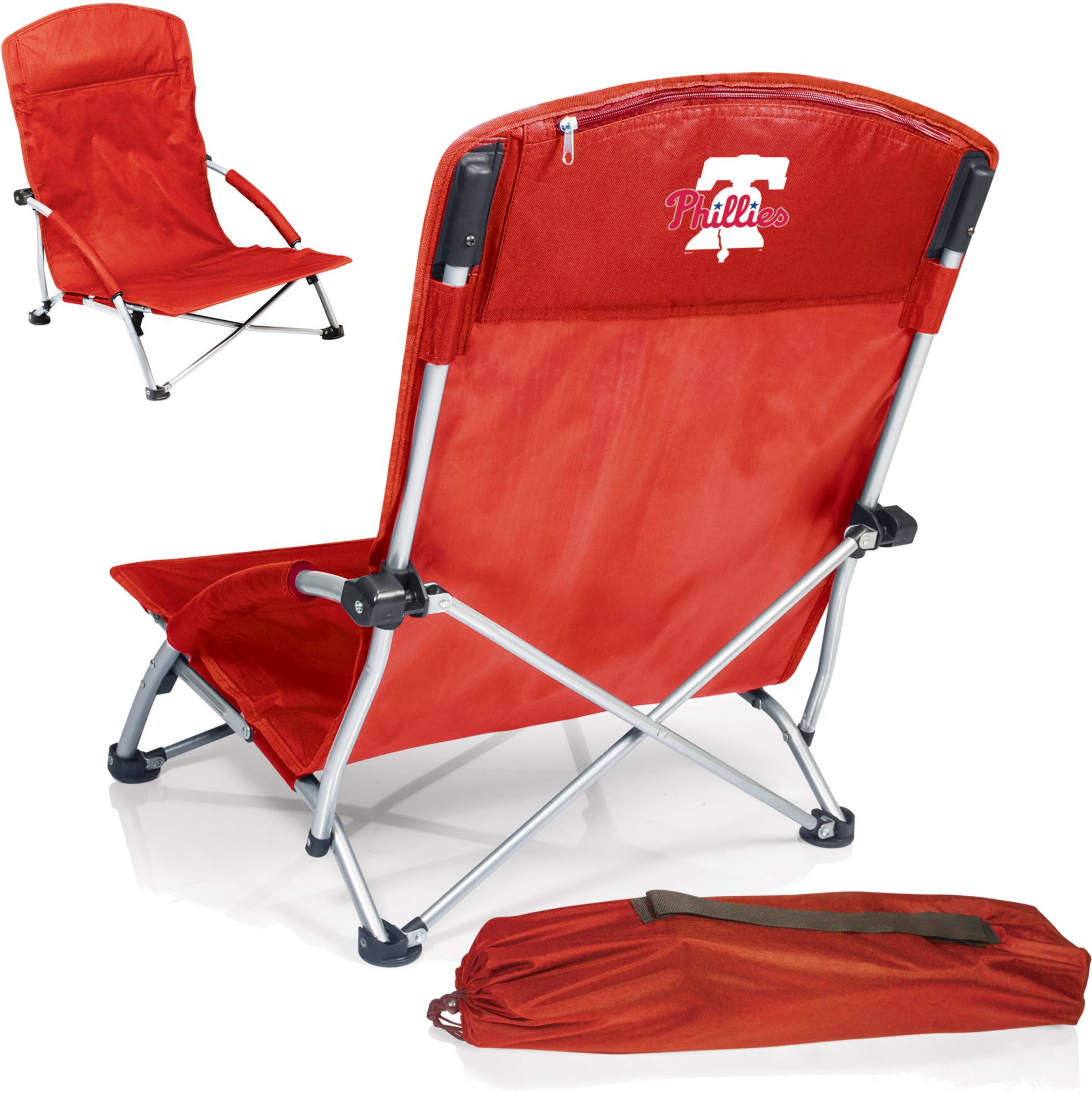 Picnic Time Philadelphia Phillies Tranquility Beach Chair with Carry Bag