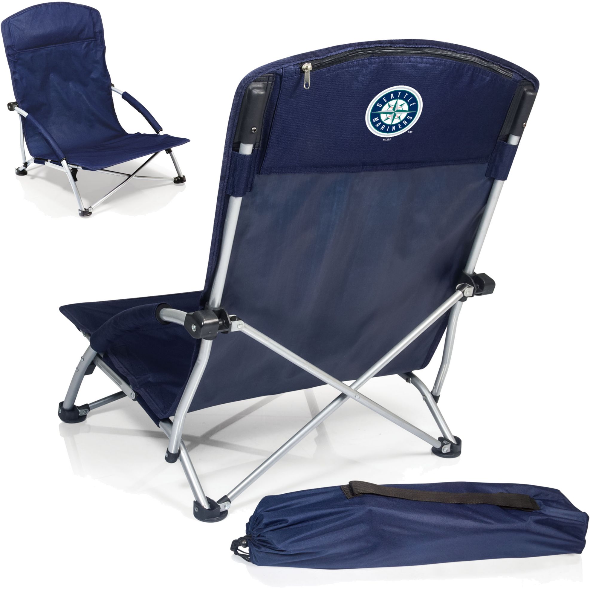 Picnic Time Seattle Mariners Tranquility Beach Chair with Carry Bag