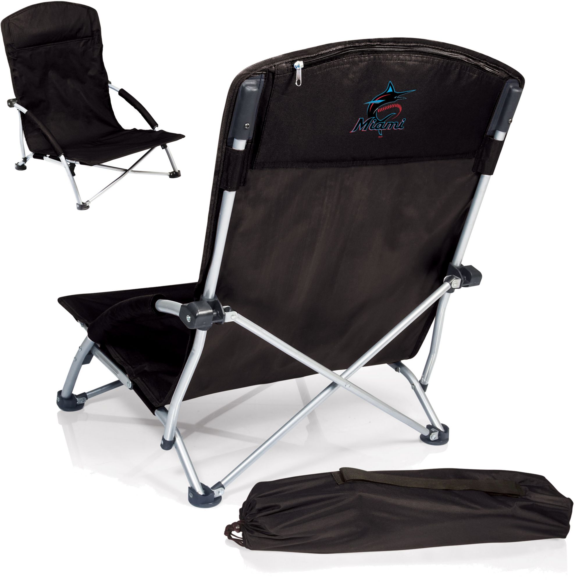 Picnic Time Miami Marlins Tranquility Beach Chair with Carry Bag product image