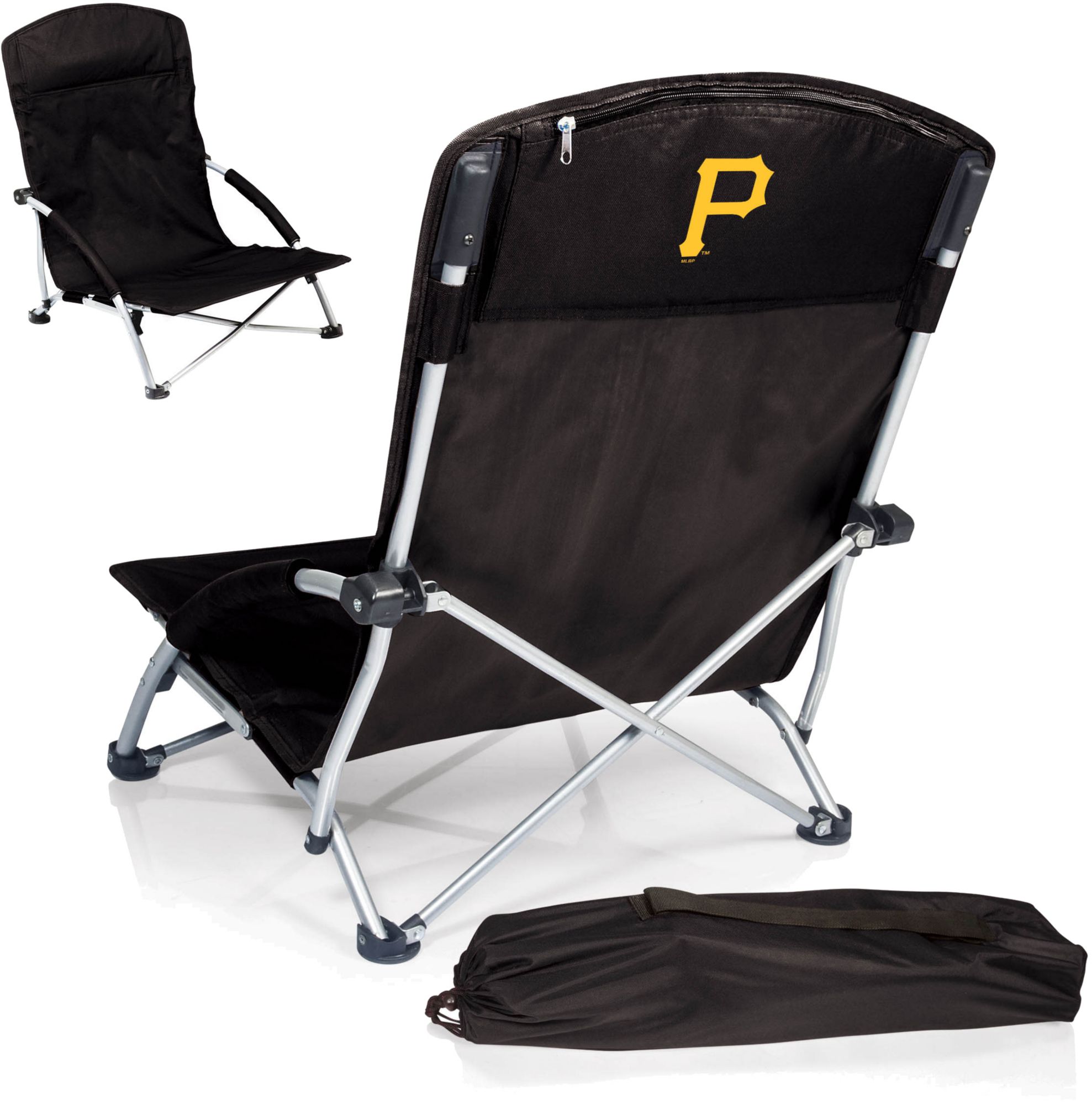 Picnic Time Pittsburgh Pirates Tranquility Beach Chair with Carry Bag