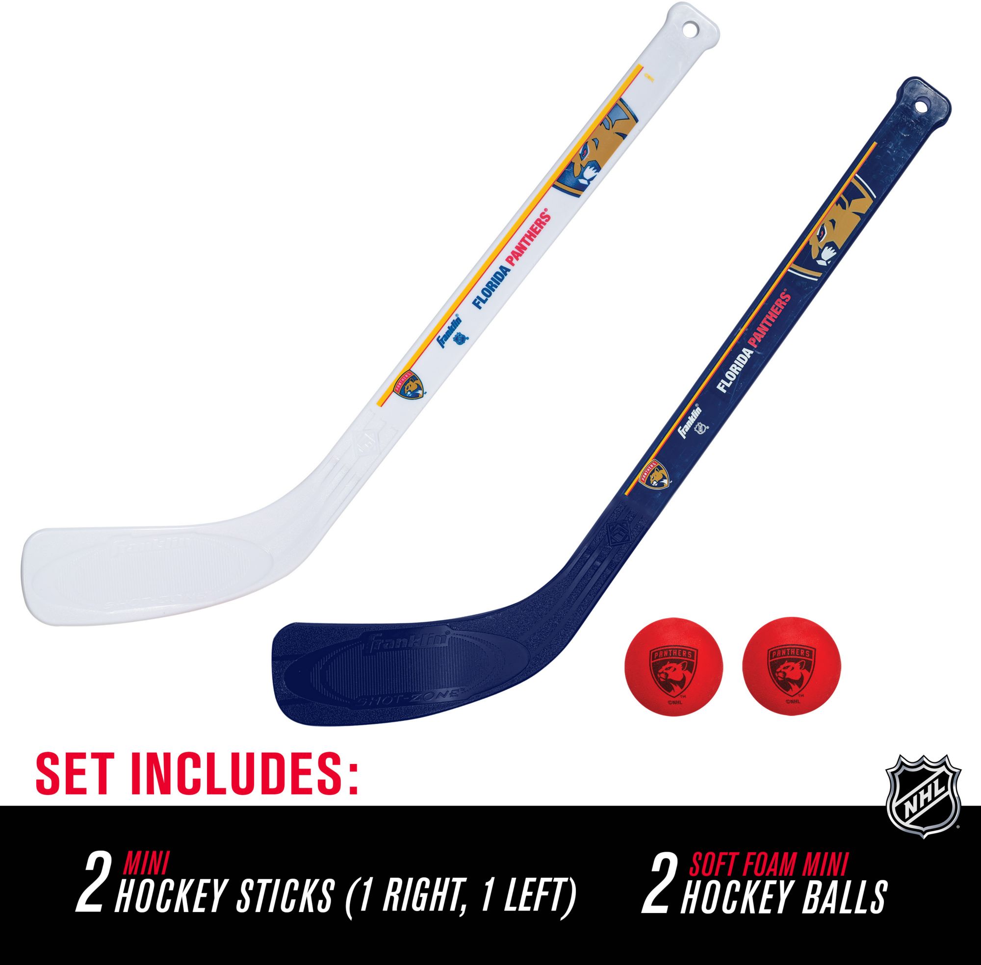 Franklin Florida Panthers 2 Mini Hockey Stick & Ball Set product image