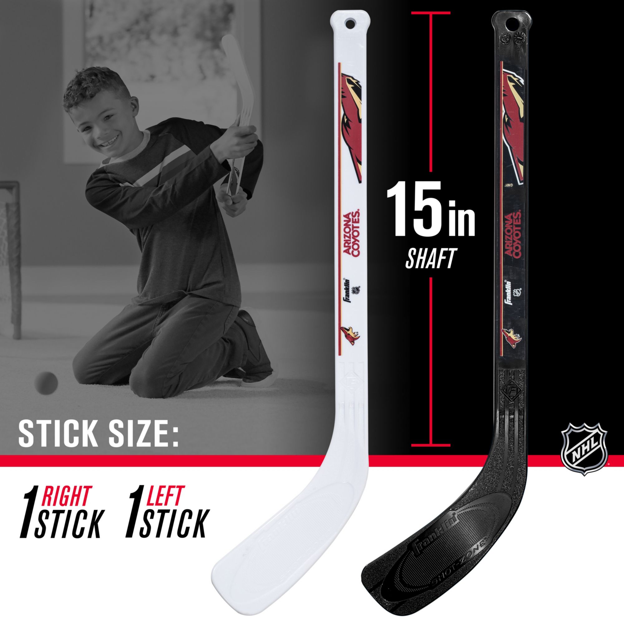 Franklin Arizona Coyotes 2 Mini Hockey Stick & Ball Set product image