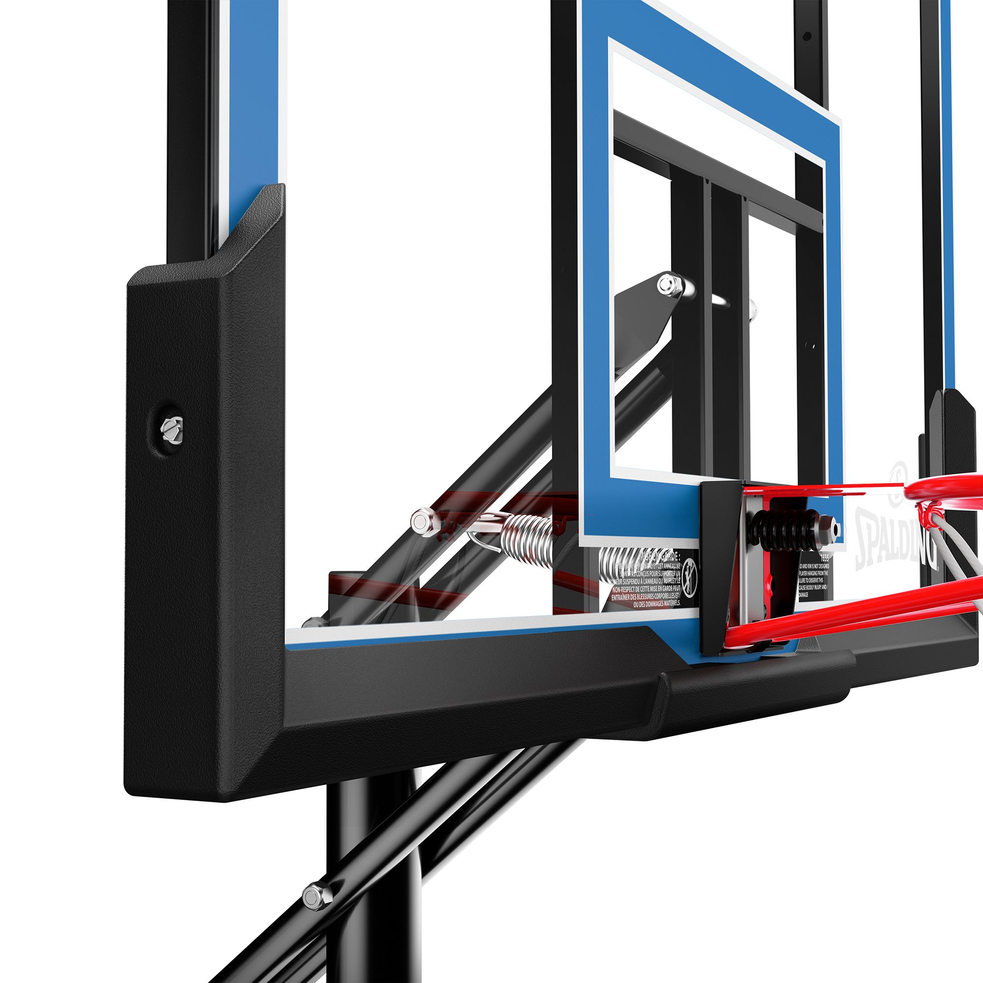 Spalding 48" Shatter-Proof Polycarbonate Pro Glide Portable Basketball Hoop product image