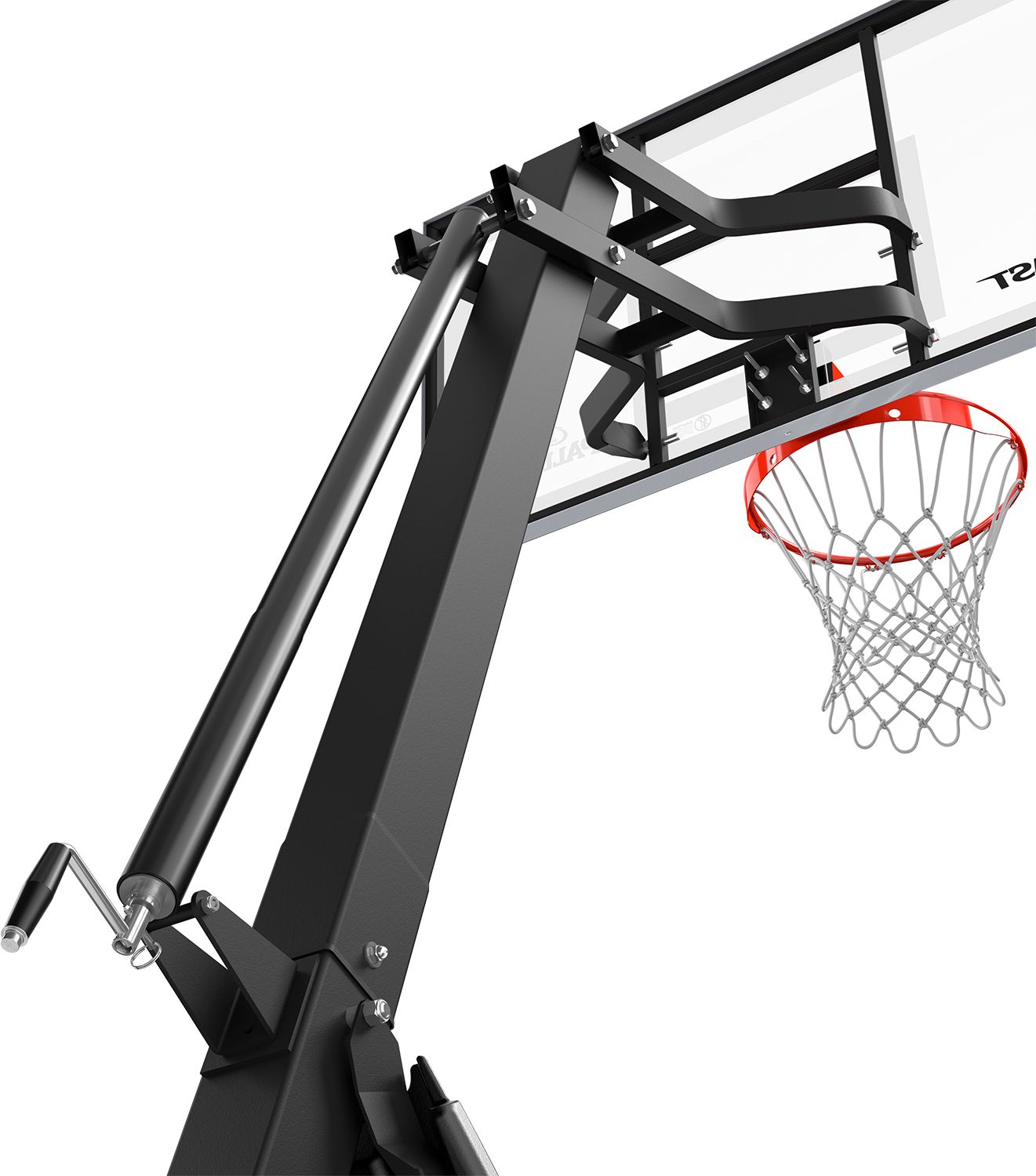 Spalding The Beast 54" Tempered Glass Portable Basketball Hoop product image