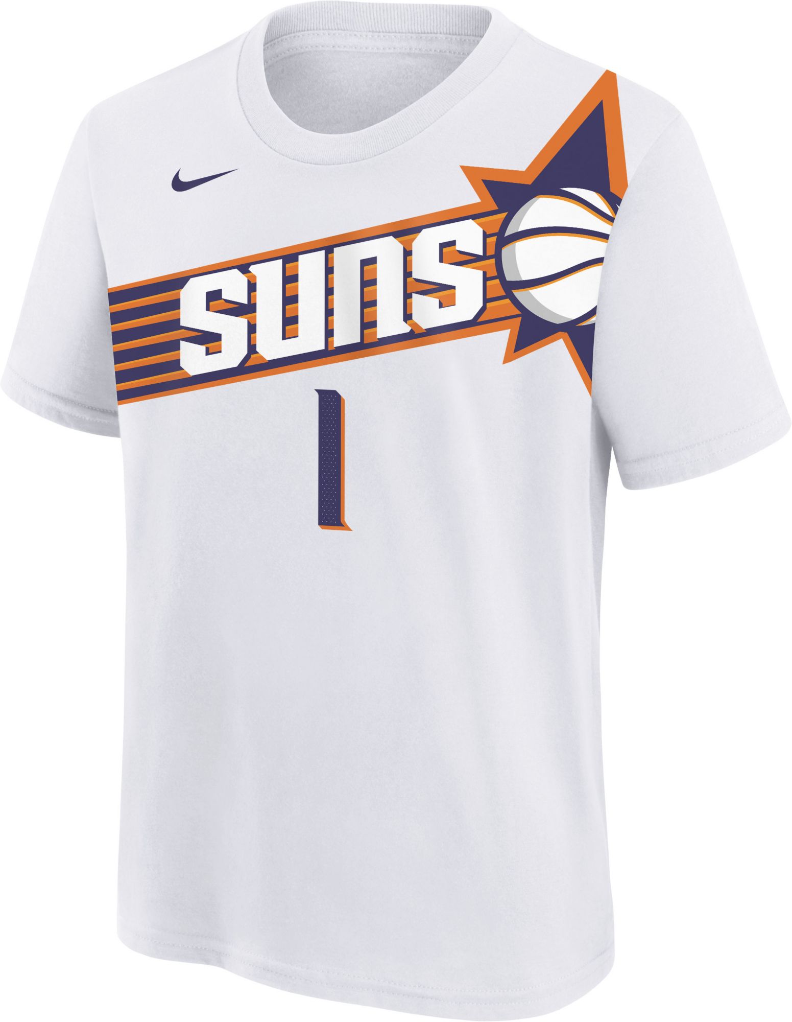 Nike Youth Phoenix Suns Devin Booker #1 White T-Shirt Dick's