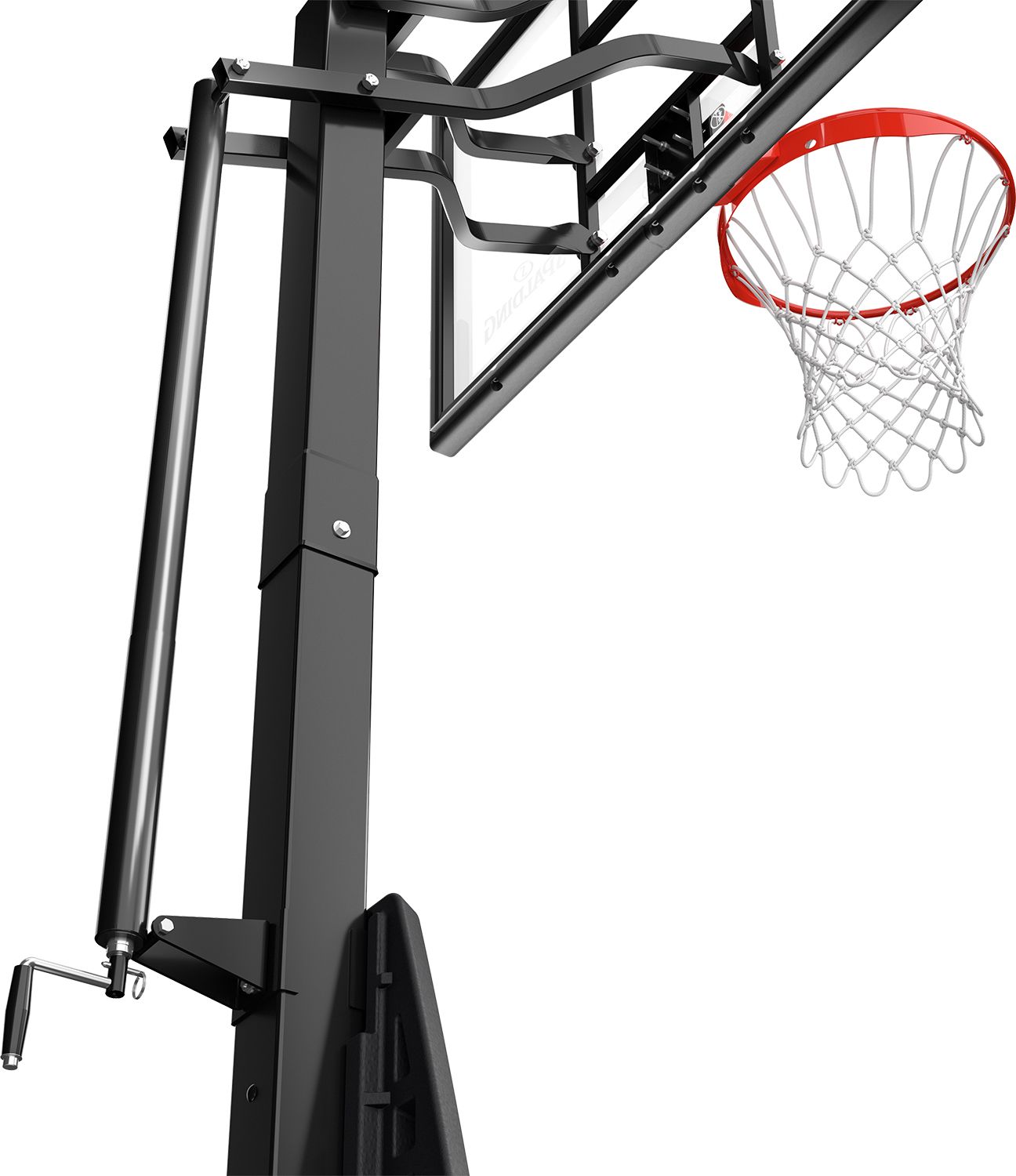 Spalding Ultimate Hybrid 54" Tempered Glass Portable Basketball Hoop product image