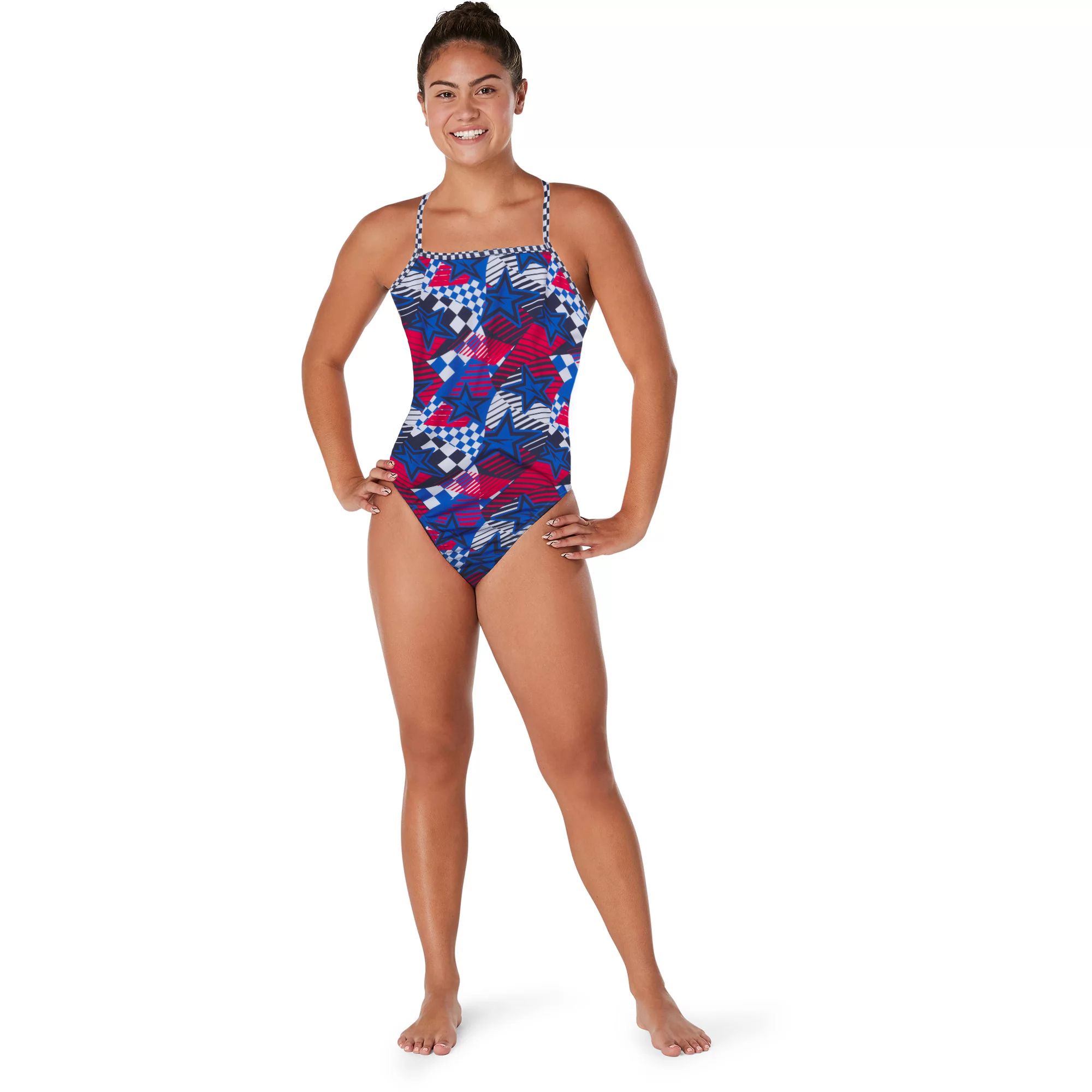 Speedo Women's Printed Double Crossback Swimsuit product image