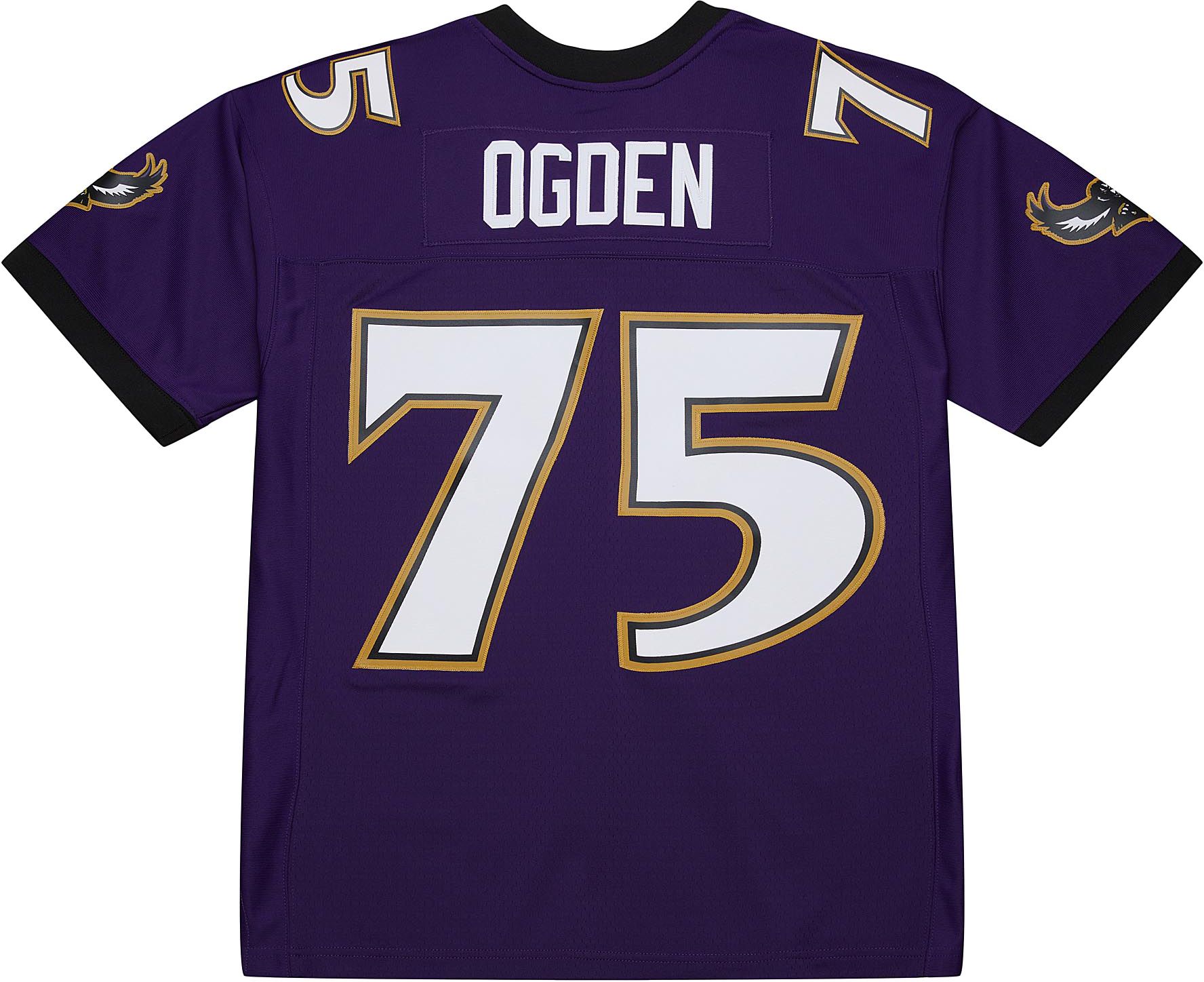 Mitchell & Ness Men's Baltimore Ravens Jonathan Ogden #75 1996 Purple Throwback Jersey product image