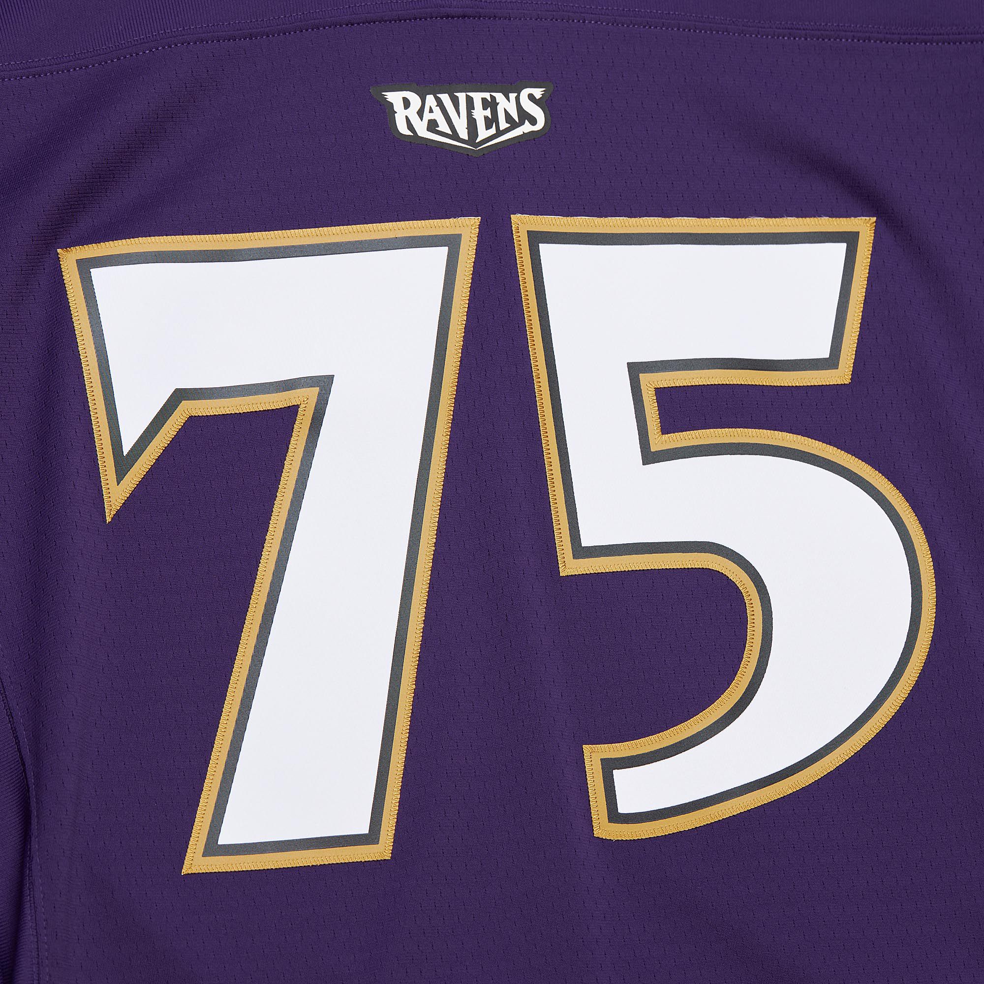 Mitchell & Ness Men's Baltimore Ravens Jonathan Ogden #75 1996 Purple Throwback Jersey product image