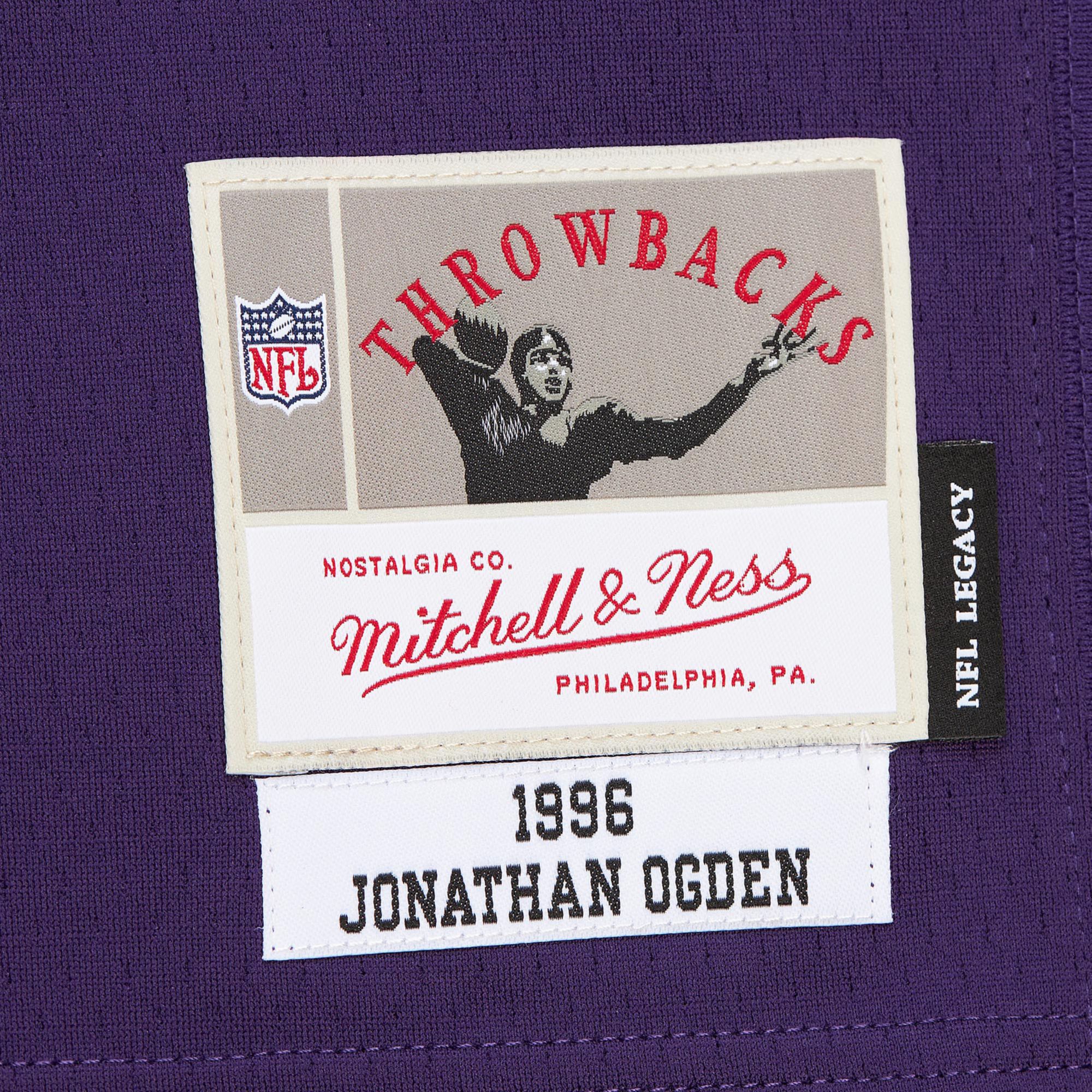Mitchell & Ness Men's Baltimore Ravens Jonathan Ogden #75 1996 Purple Throwback Jersey product image