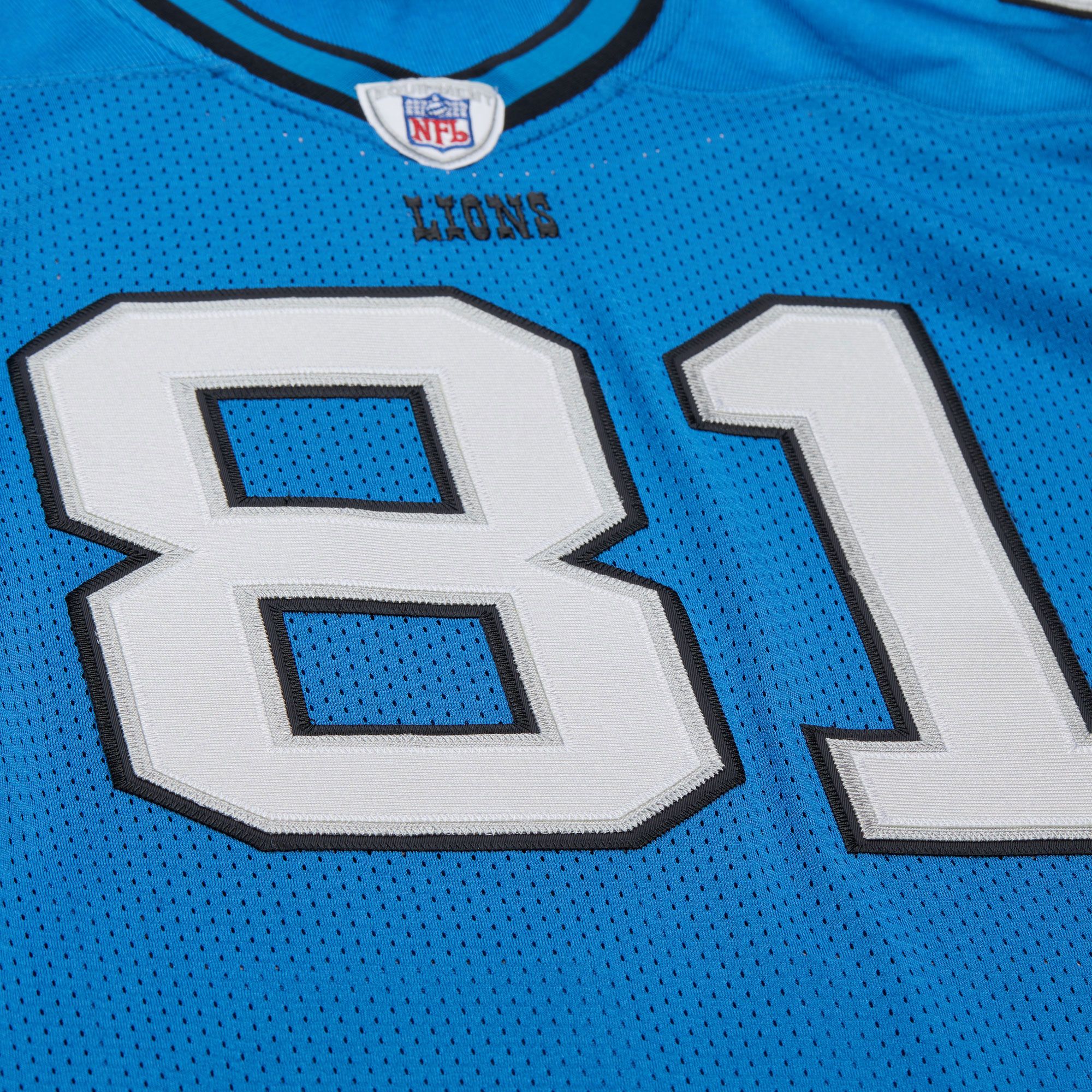 Mitchell & Ness Men's 2007 Detroit Lions Calvin Johnson #81 Blue Legacy Jersey product image