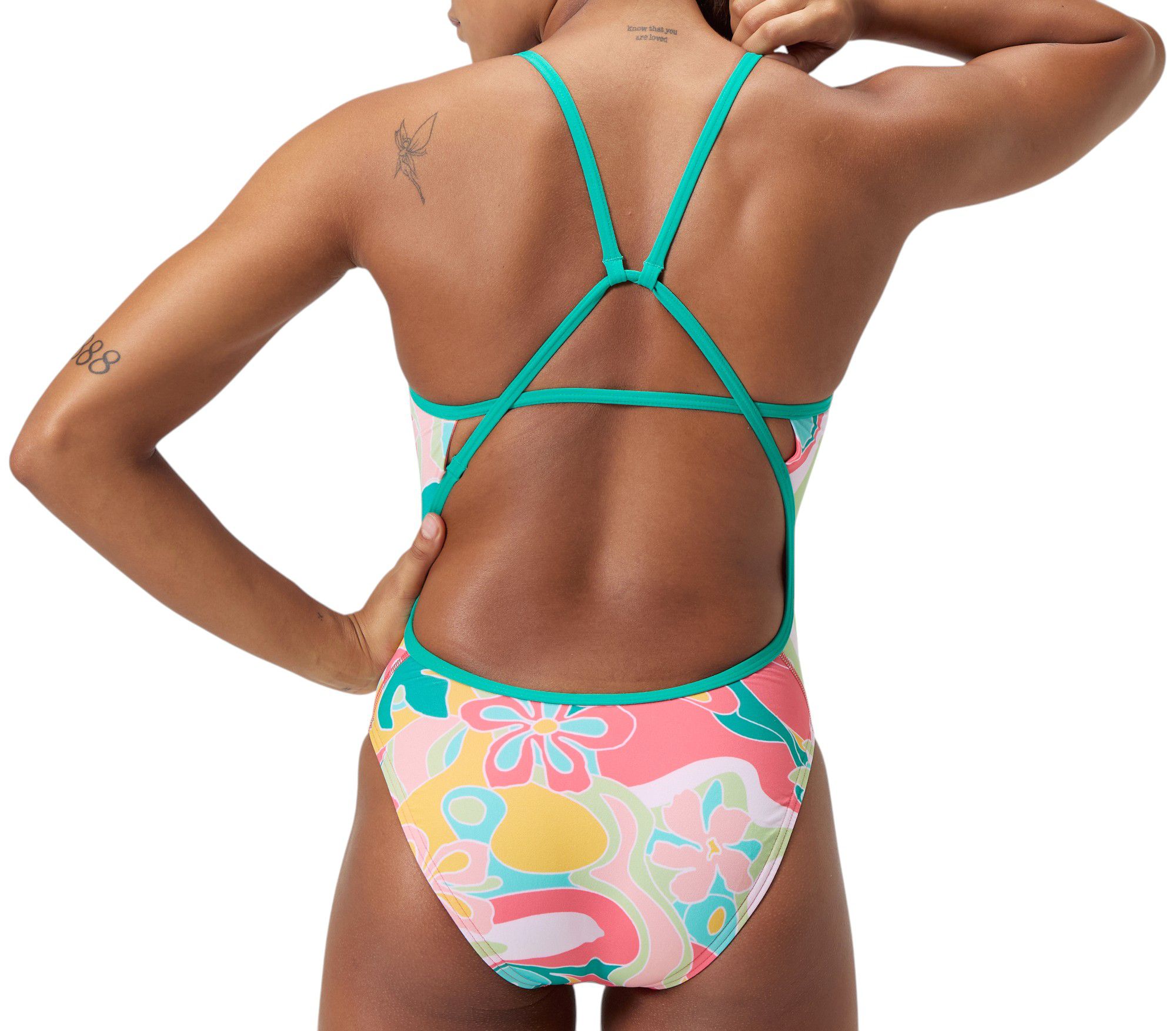 Speedo Women's Printed Tri Back One-Piece Swimsuit product image