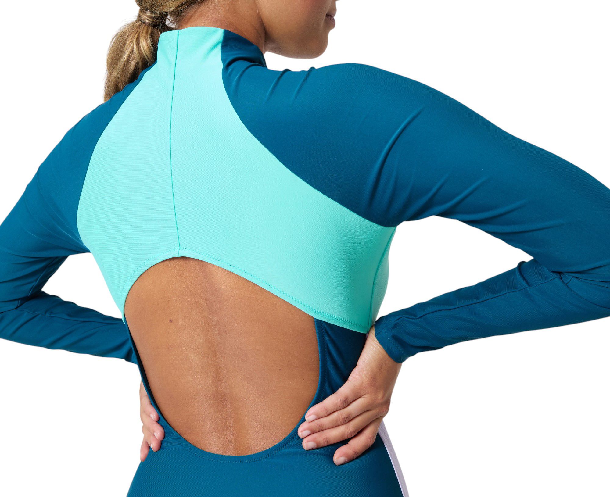 Speedo Women's Long Sleeve Front Zip Hydraline One-Piece Swimsuit product image