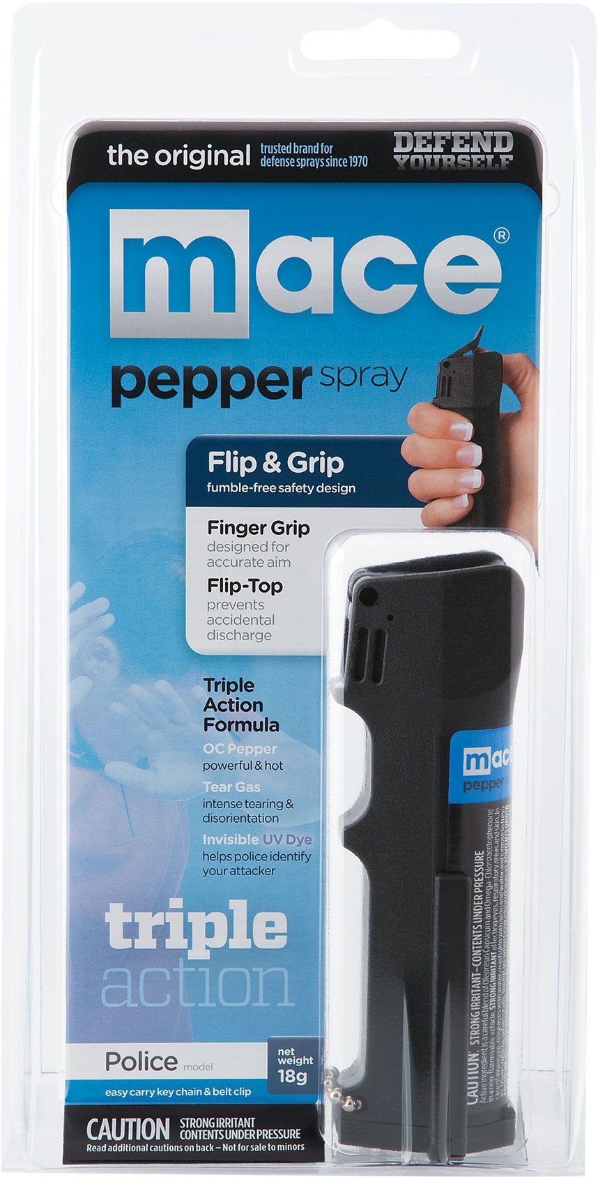 Mace Brand Triple Action Pepper Spray- Police