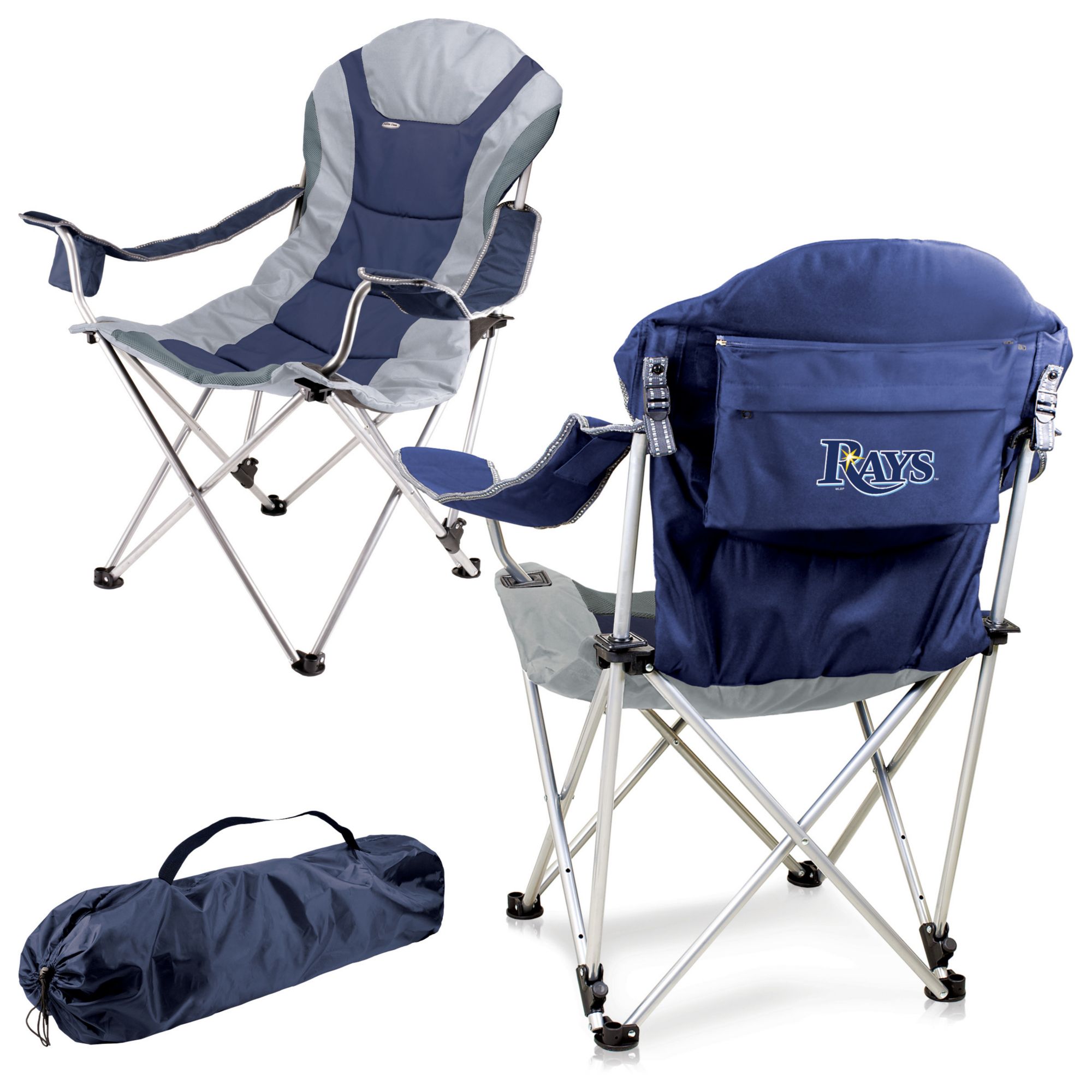 Picnic Time Tampa Bay Rays Reclining Camp Chair product image