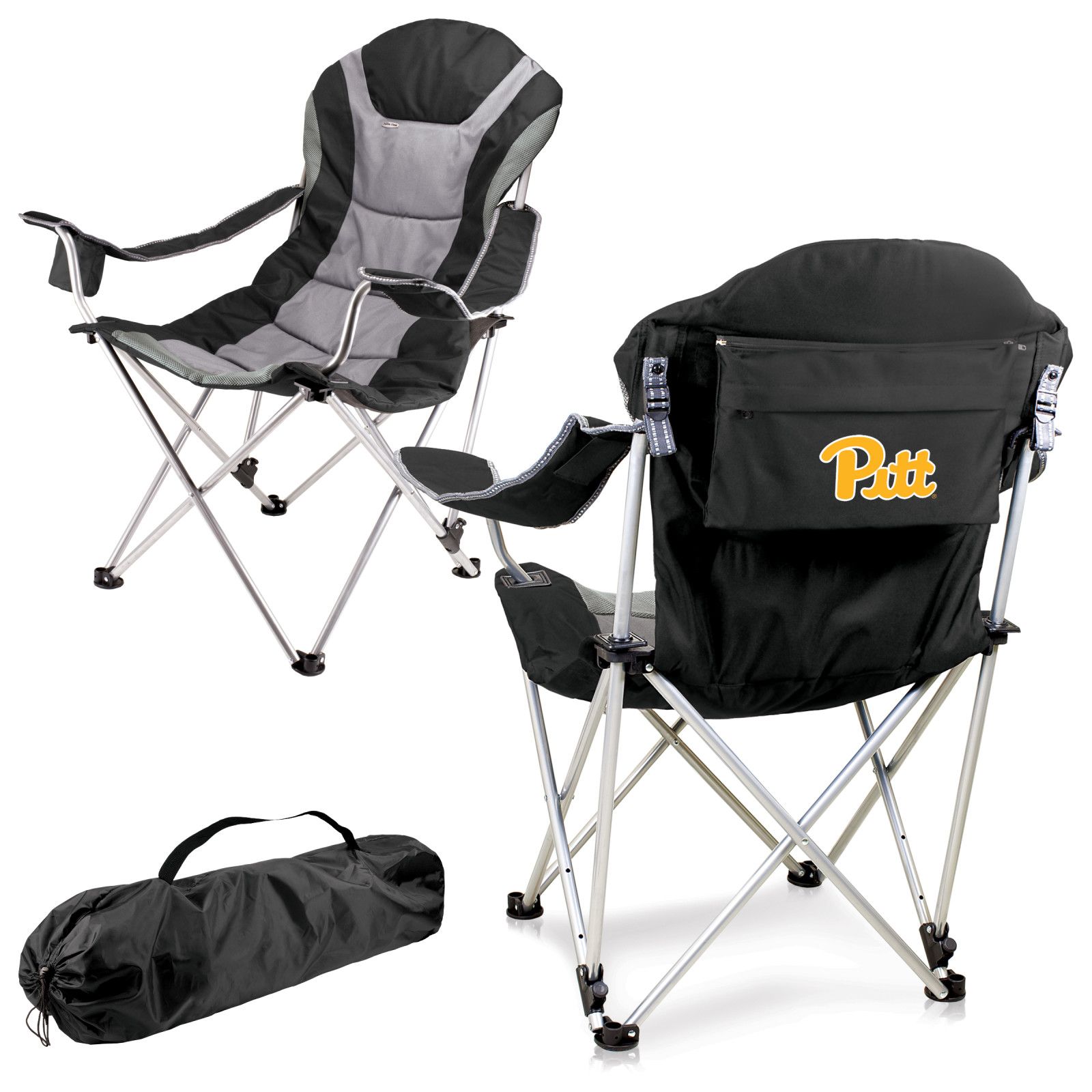 Picnic Time Pitt Panthers Reclining Camp Chair product image