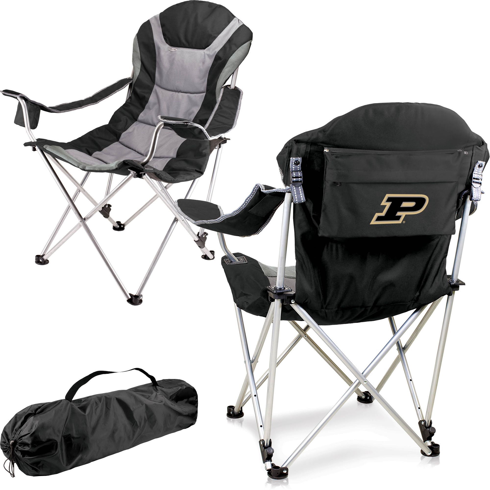 Picnic Time Purdue Boilermakers Reclining Camp Chair