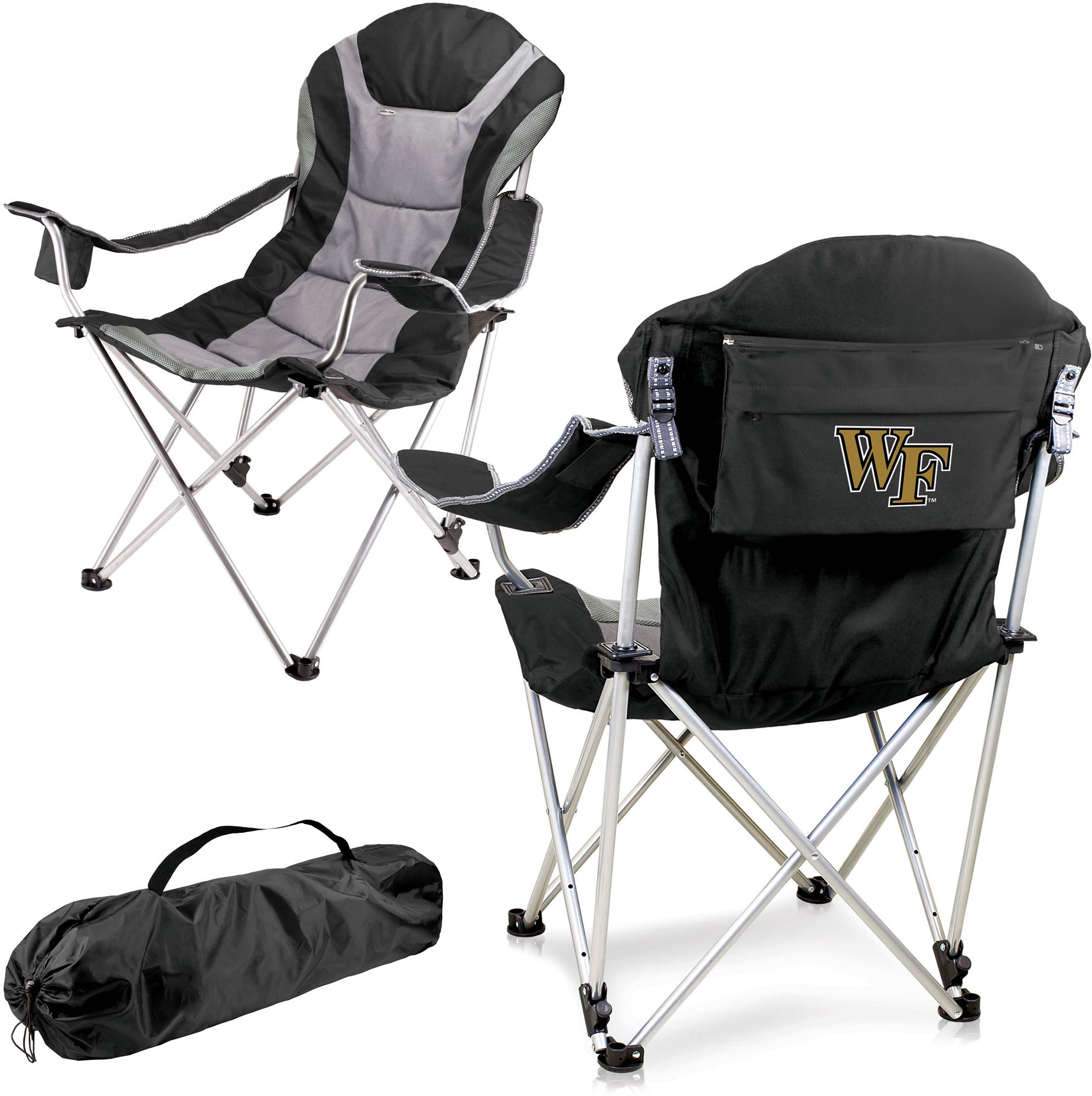 Picnic Time Wake Forest Demon Deacons Reclining Camp Chair
