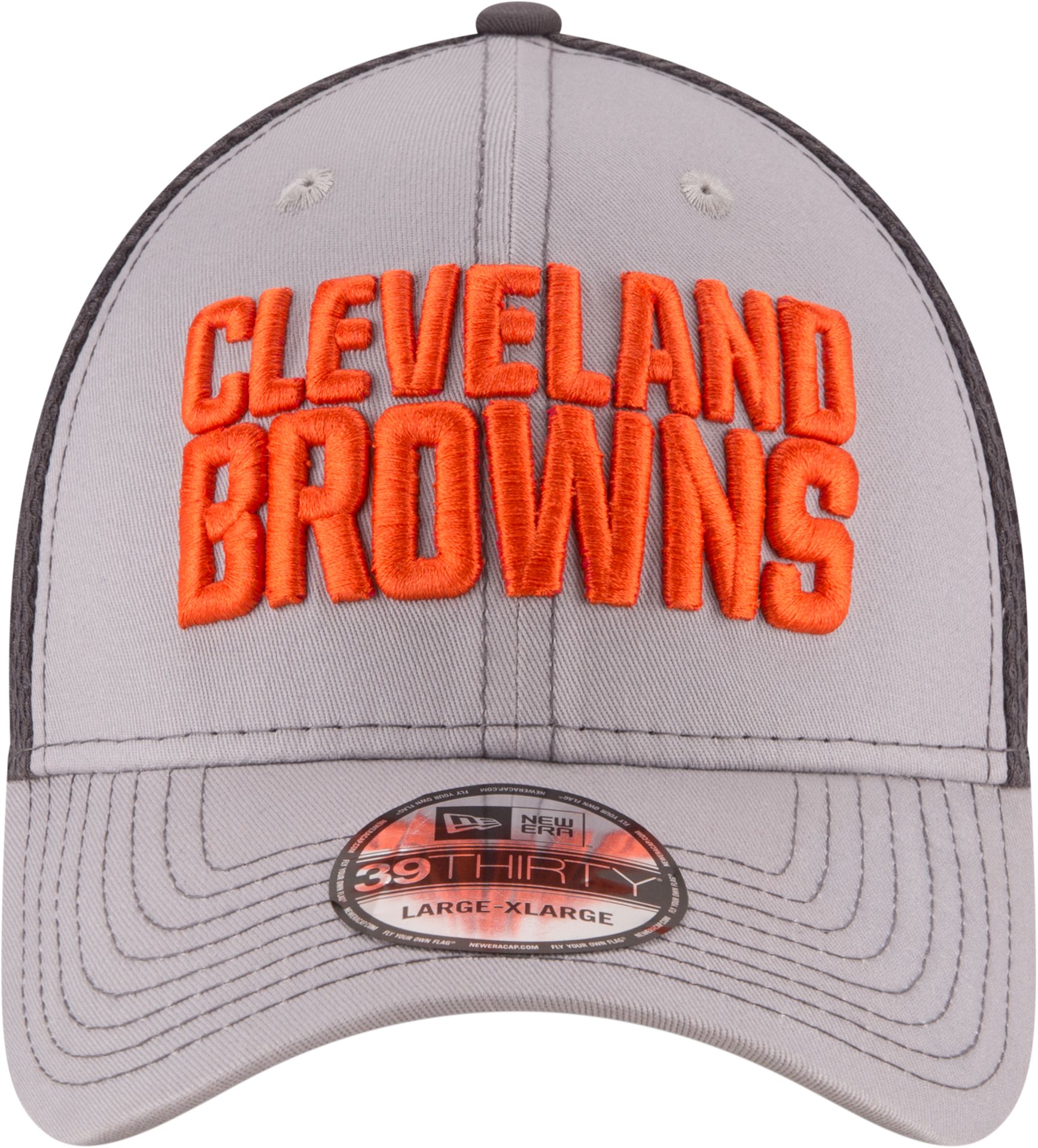 New Era Men's Cleveland Browns Grayed Out Neo 39Thirty Stretch Fit Hat product image