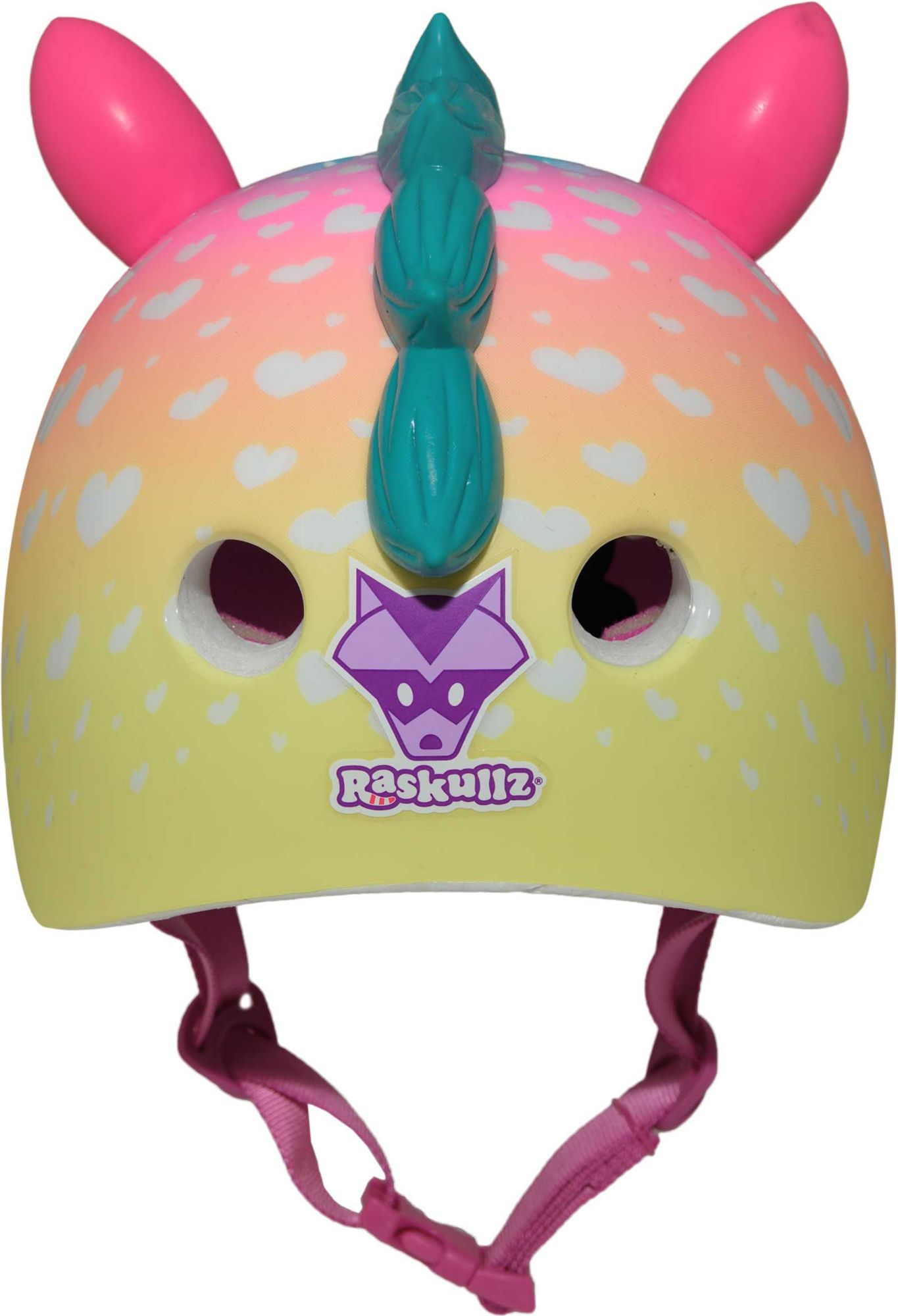 Raskullz rainbow unicorn child cheap bike helmet