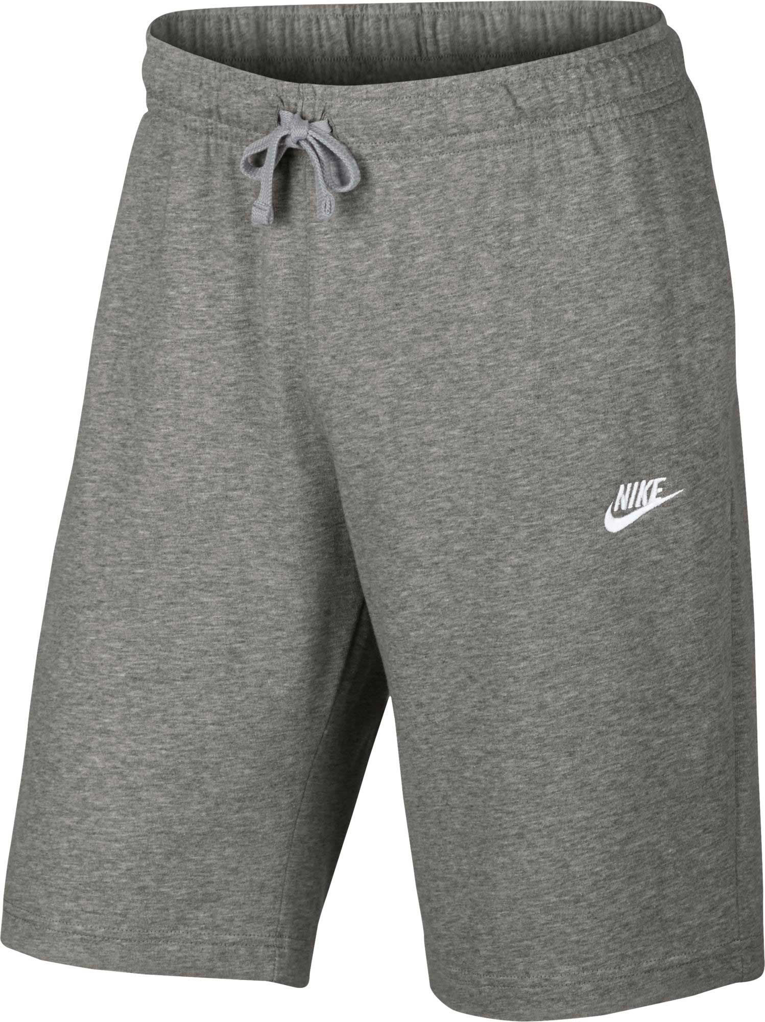 gray nike sweatshorts