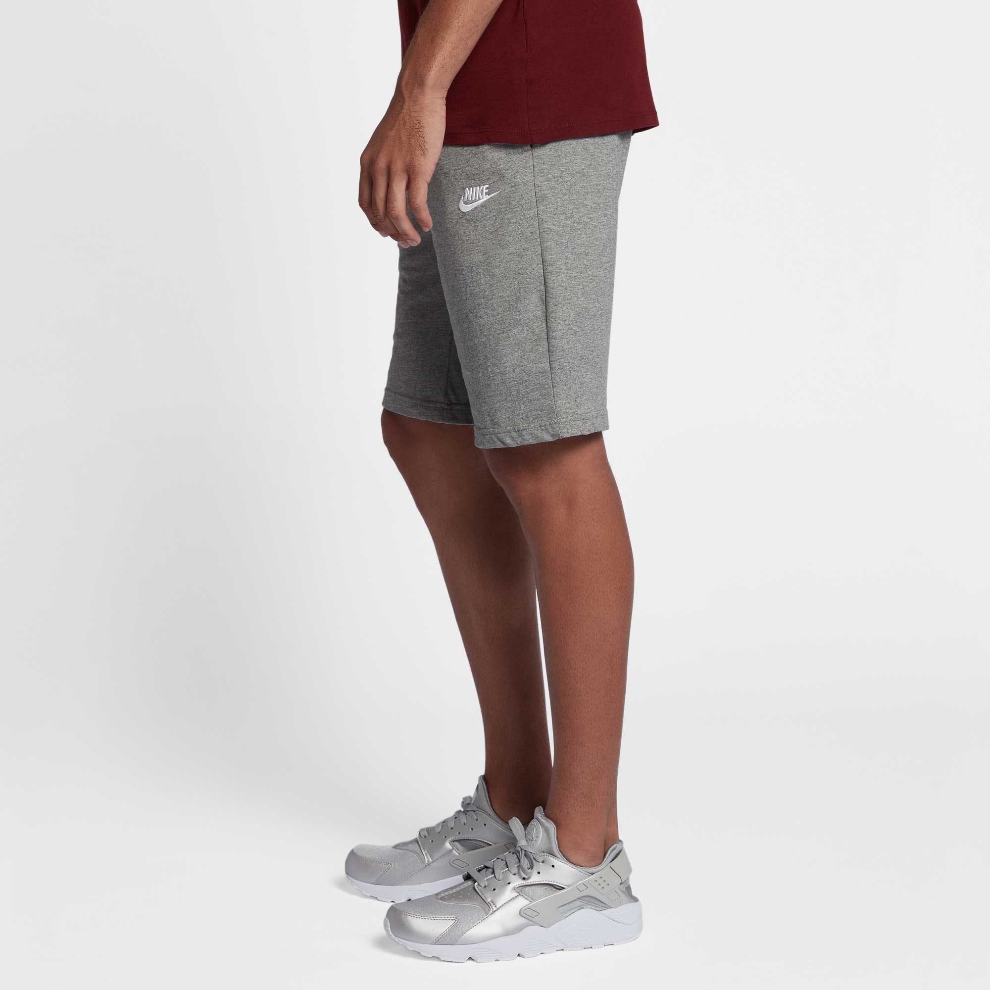 nike jersey shorts grey