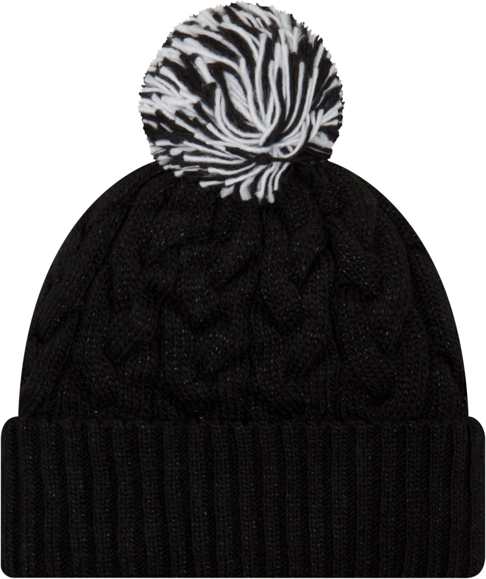 New Era Women's Baltimore Ravens Cozy Cable Black Pom Beanie product image