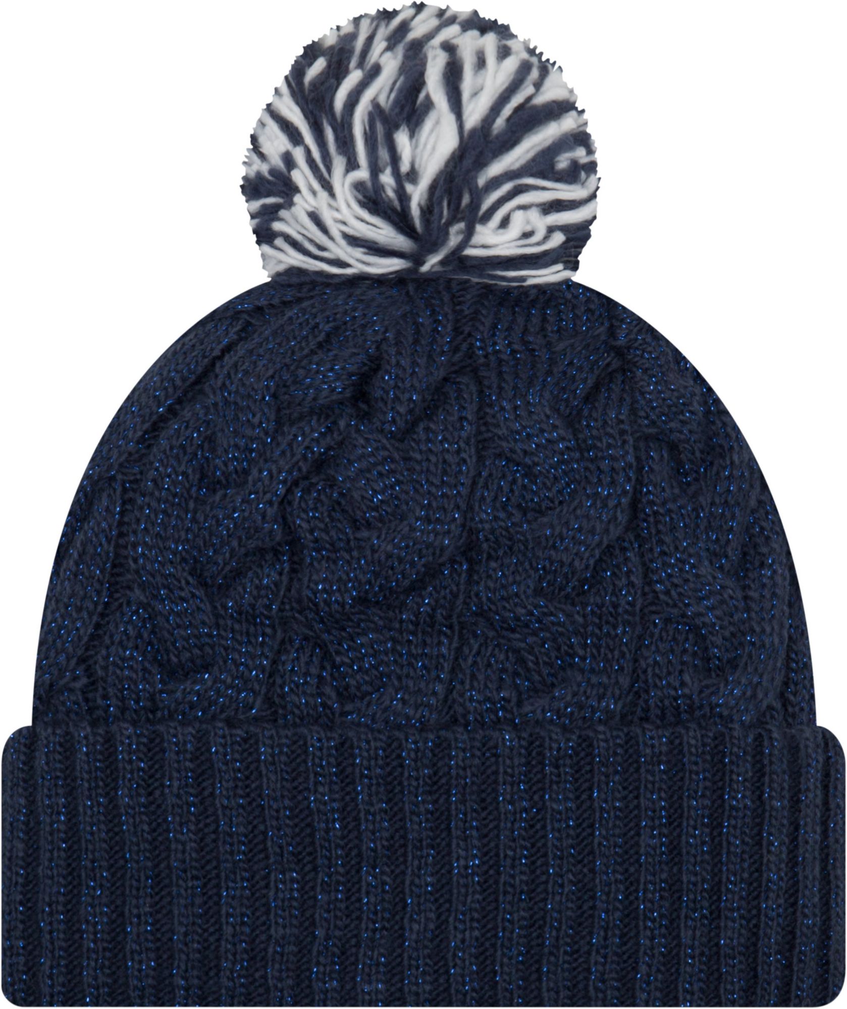 New Era Women's New England Patriots Cozy Cable Navy Pom Knit product image