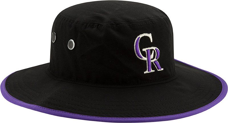New Era Men's Colorado Rockies Black Basic Bucket Hat product image