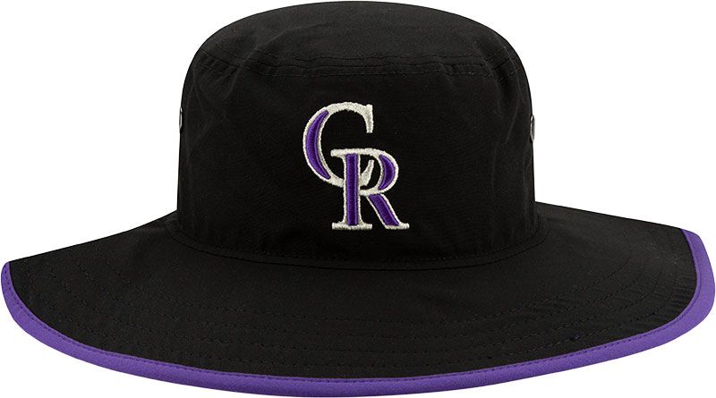 New Era Men's Colorado Rockies Black Basic Bucket Hat product image