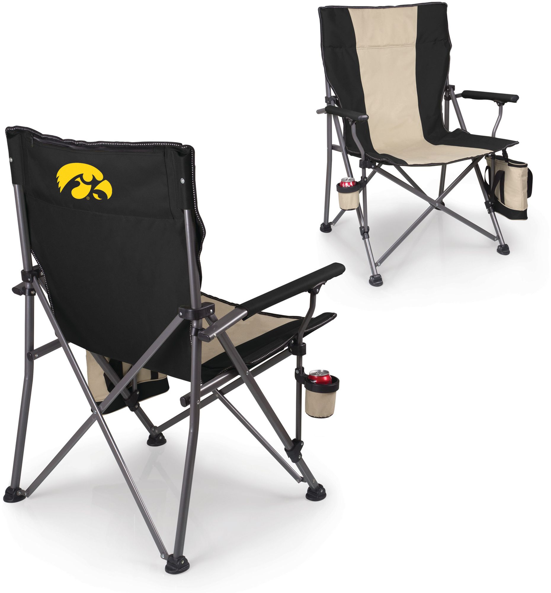 Picnic Time Iowa Hawkeyes XL Camp Chair with Cooler product image