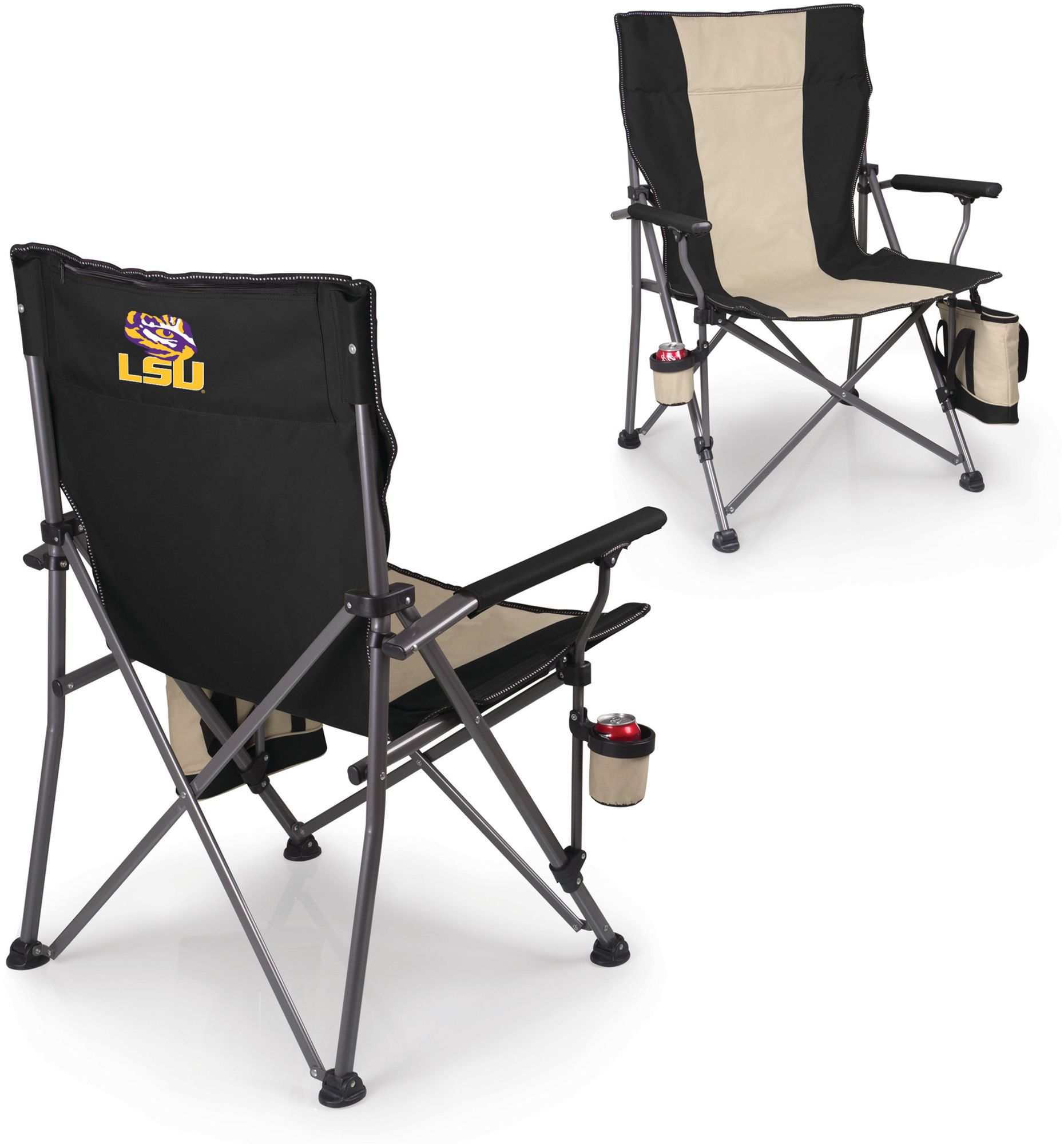 Picnic Time LSU Tigers XL Camp Chair with Cooler product image