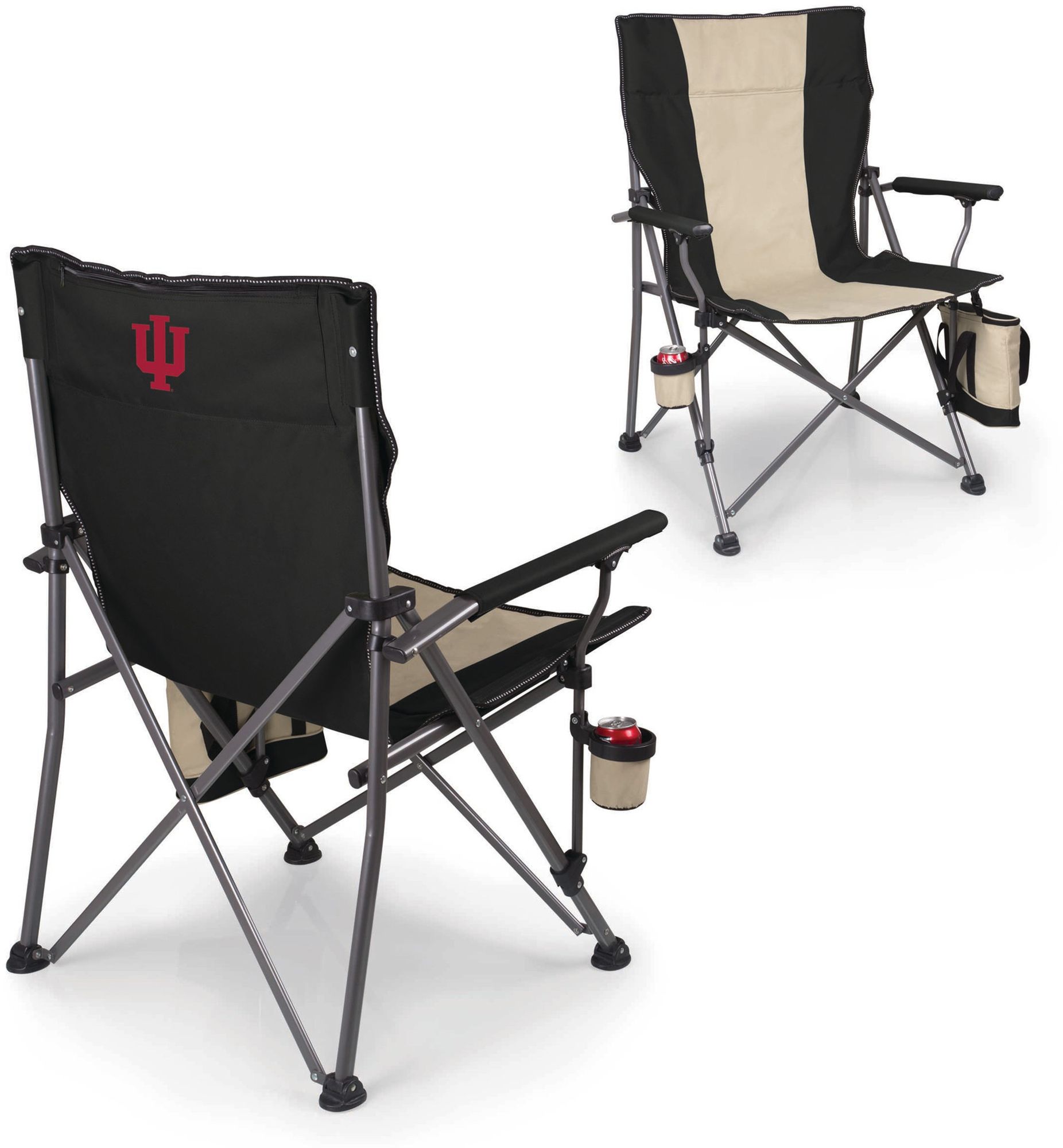 Picnic Time Indiana Hoosiers XL Camp Chair with Cooler product image