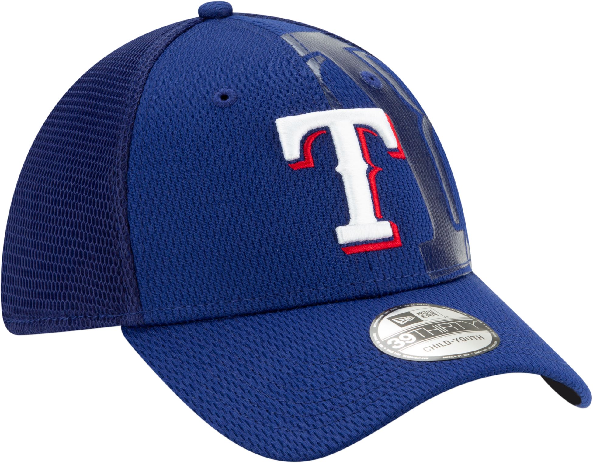 New Era Youth Texas Rangers Blue 39Thirty Tonel Neo Stretch Fit Hat product image