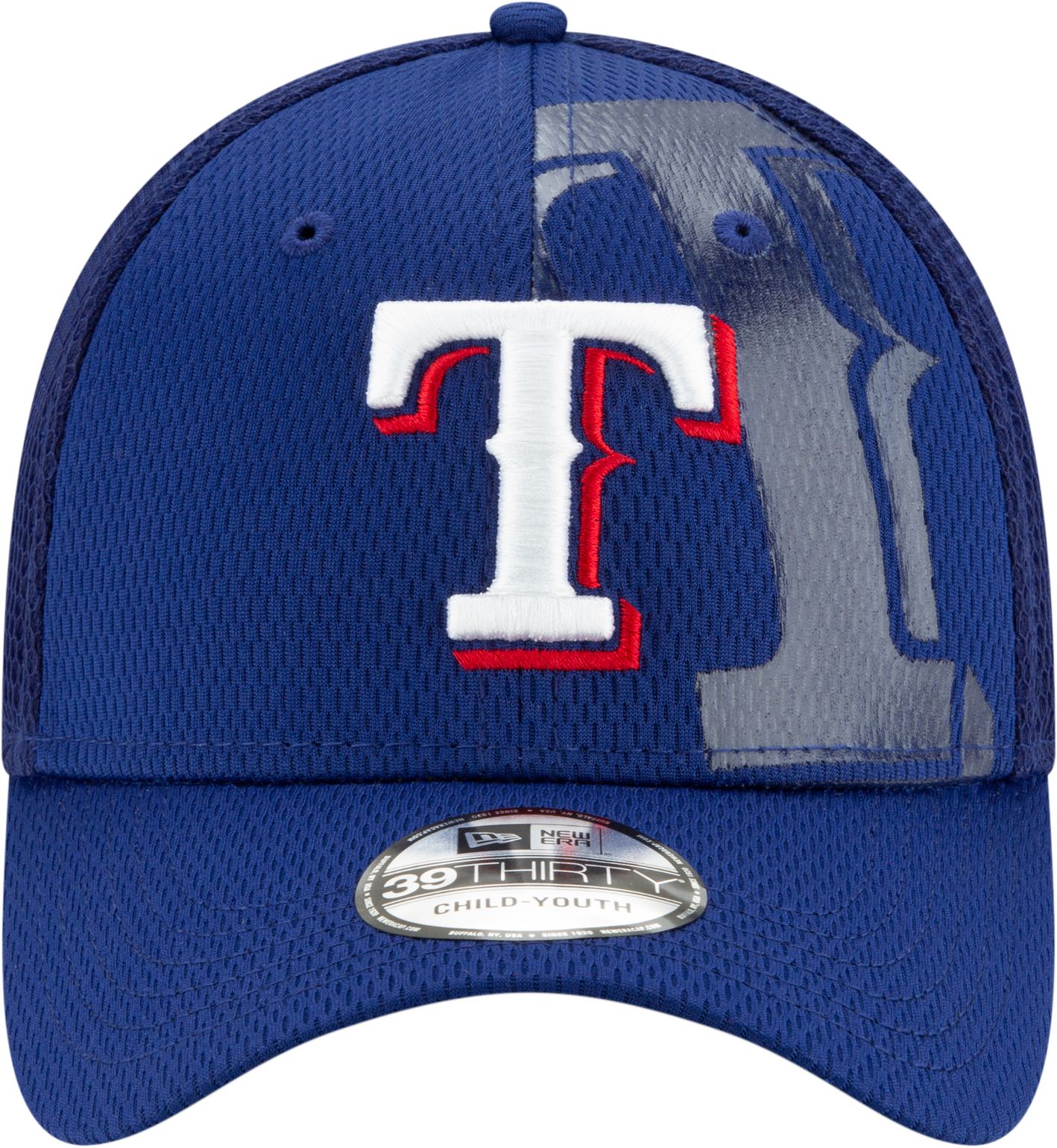 New Era Youth Texas Rangers Blue 39Thirty Tonel Neo Stretch Fit Hat product image