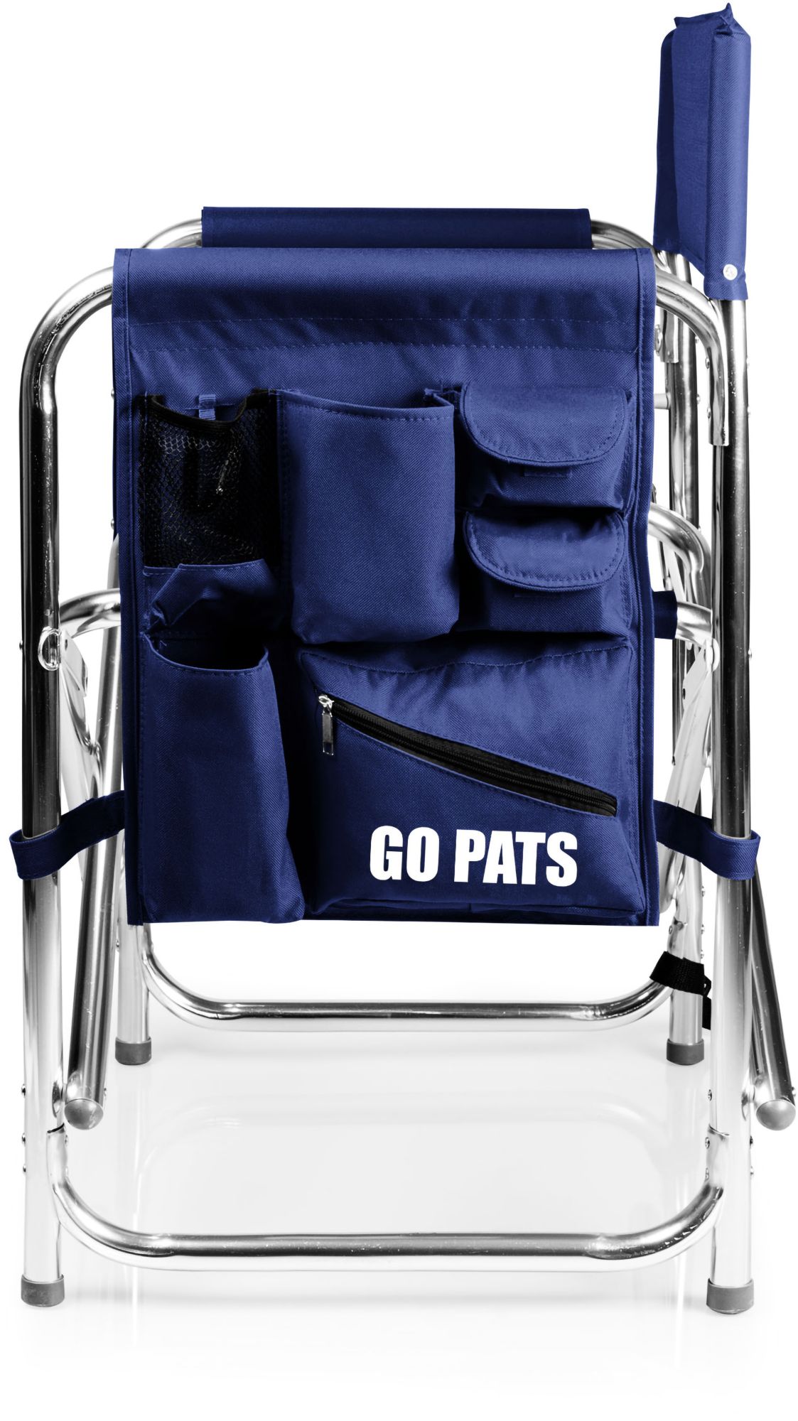 Picnic Time New England Patriots Blue Chair with Table